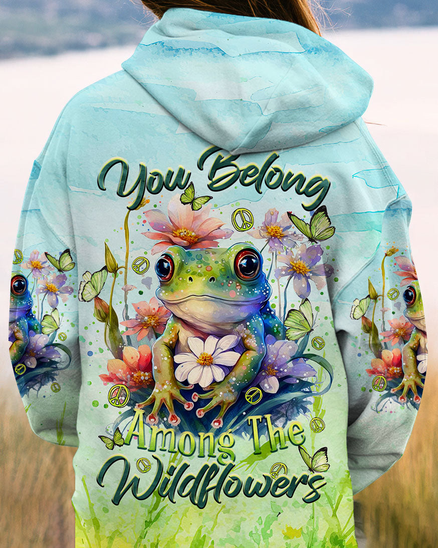 YOU BELONG AMONG THE WILDFLOWERS FROG ALL OVER PRINT - TLTR0909232
