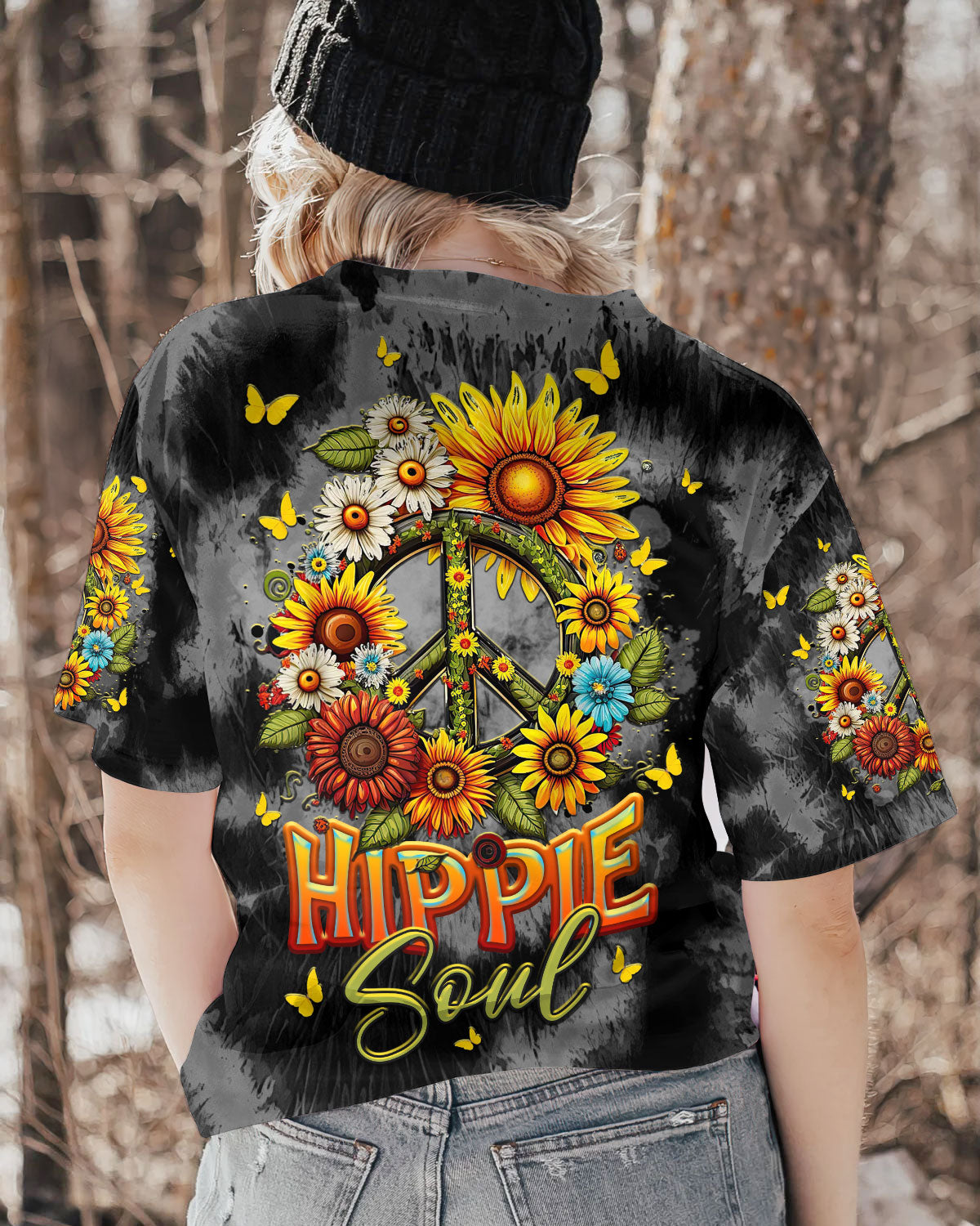 HIPPIE SOUL FLORALS TIE DYE ALL OVER PRINT - TLTR1007239