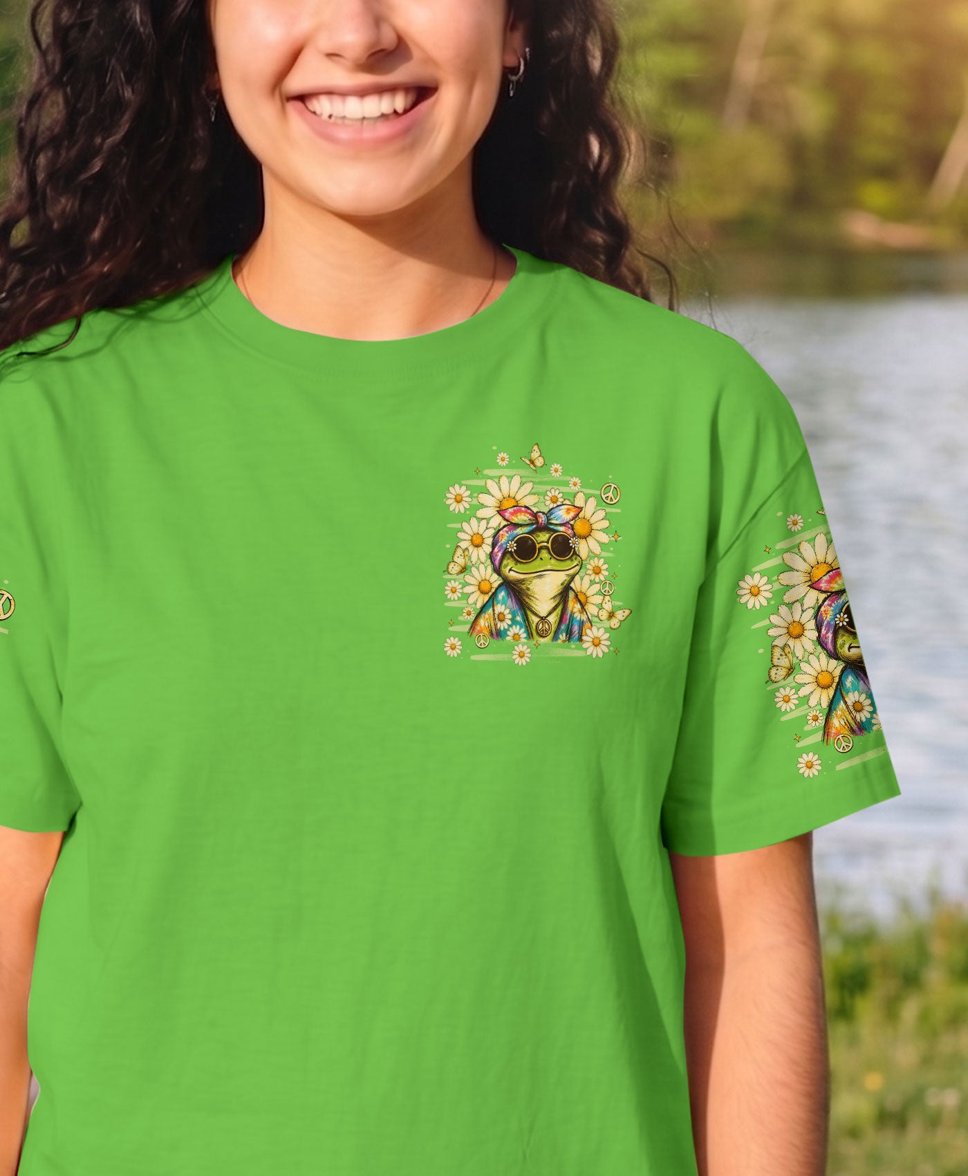 BE YOU THE WORLD WILL ADJUST FROG ALL OVER PRINT - TLHN3007263