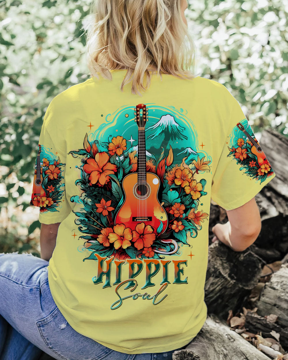 HIPPIE SOUL GUITAR ALL OVER PRINT - TLNT0606234