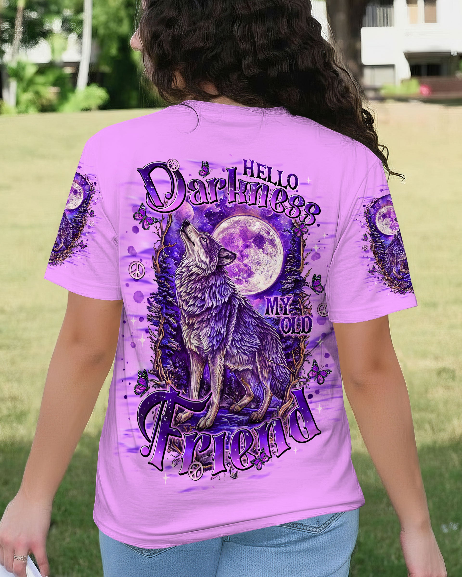 HELLO DARKNESS MY OLD FRIEND WOLF ALL OVER PRINT - TLNT3110252