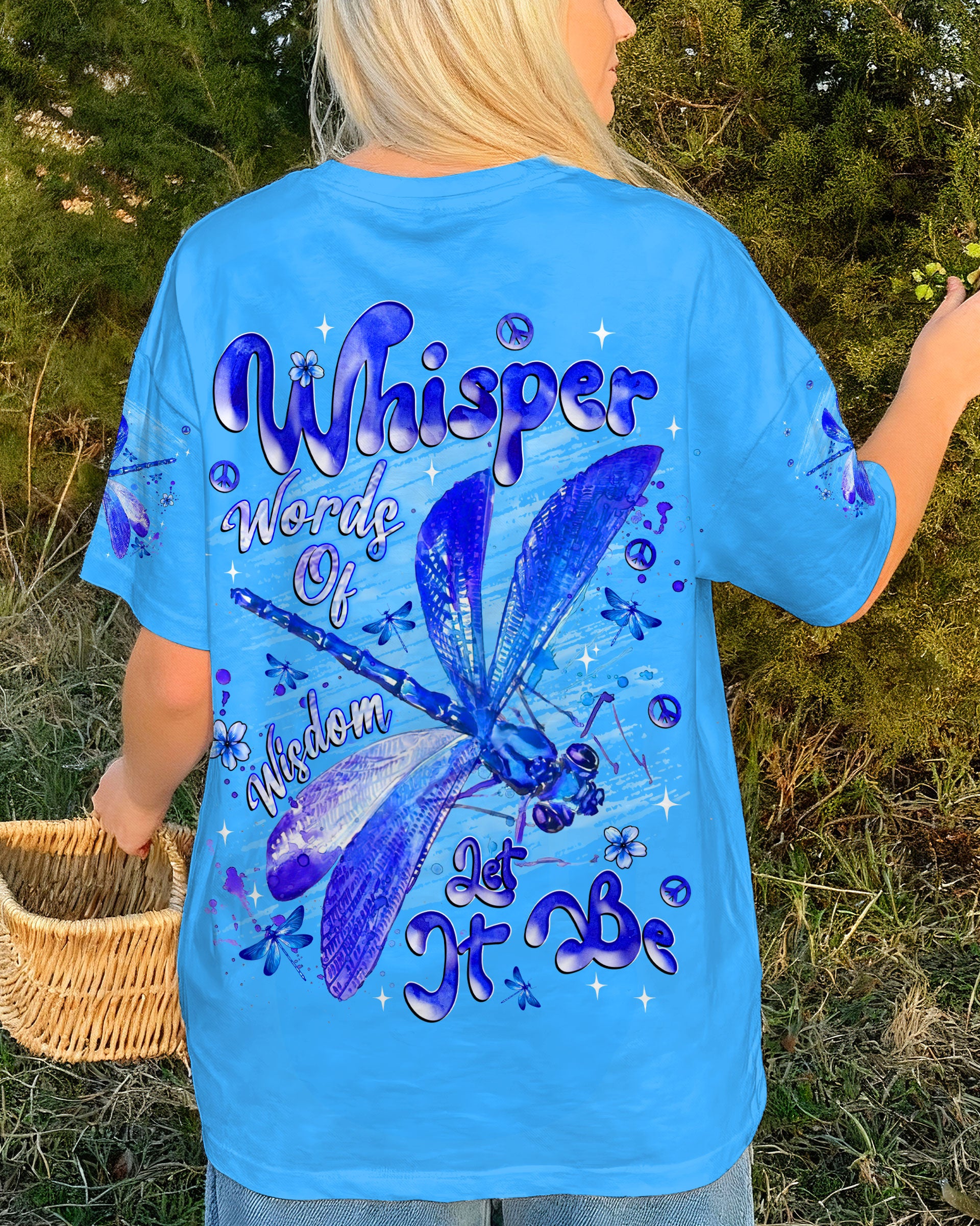 WHISPER WORDS OF WISDOM LET IT BE DRAGONFLY ALL OVER PRINT  - TLNT0710251