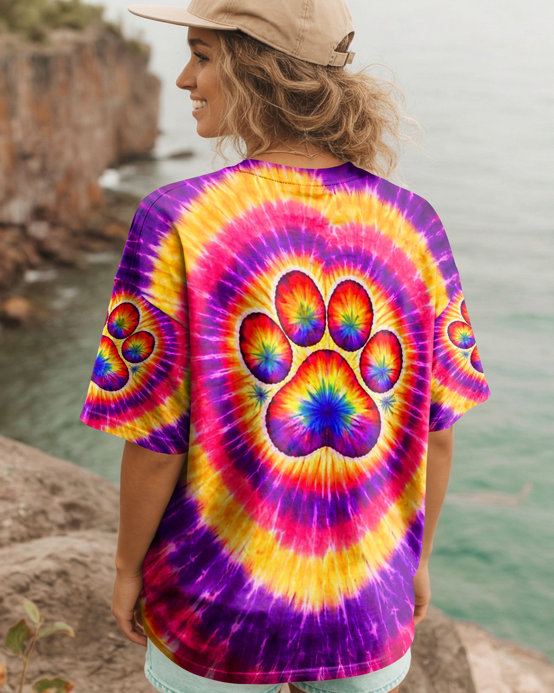 DOG MAMA PAW PRINT SWIRL ALL OVER PRINT - TLNT2702261