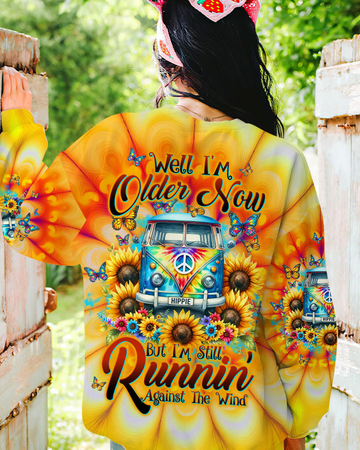 RUNNING AGAINST THE WIND SUNFLOWER TIE DYE ALL OVER PRINT - TLTW1501241