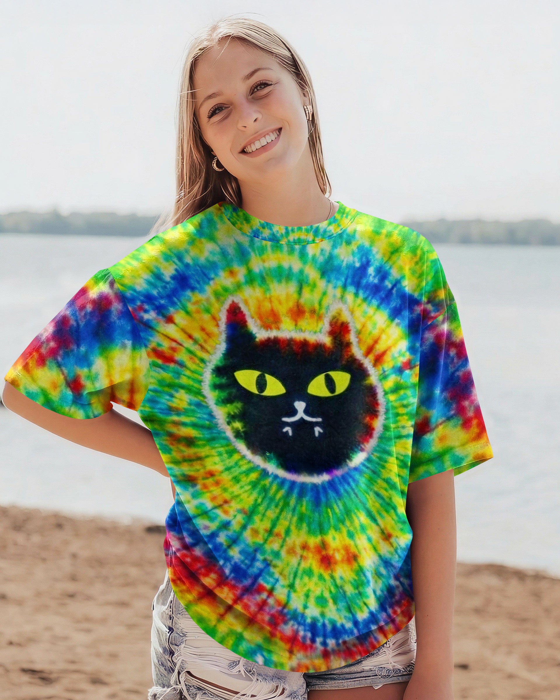 FUNNY CAT SWIRL PATTERN ALL OVER PRINT - TLNT2312253