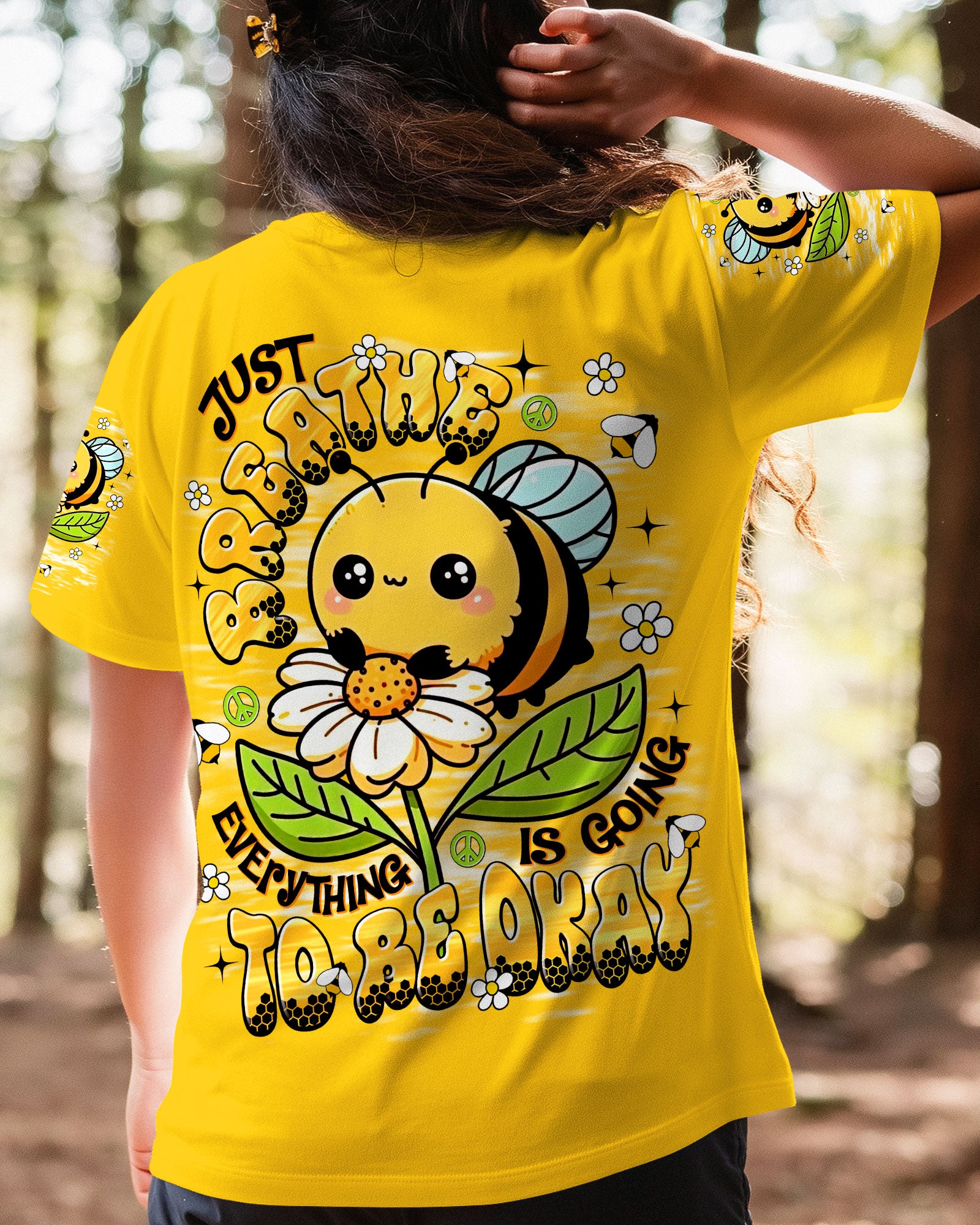 JUST BREATHE BEE ALL OVER PRINT - TLNT1809252
