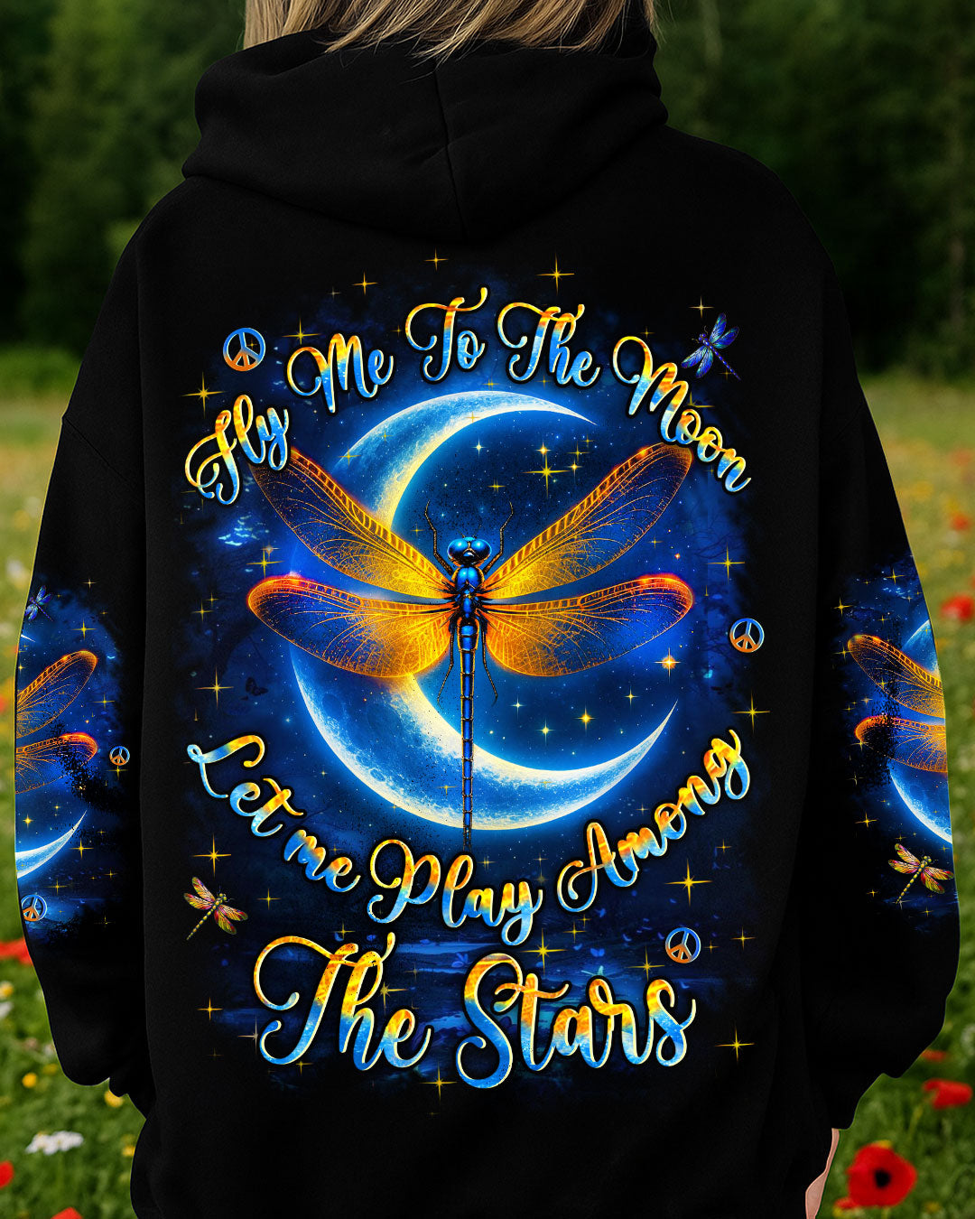FLY ME TO THE MOON DRAGONFLY ALL OVER PRINT - YHHN0210251