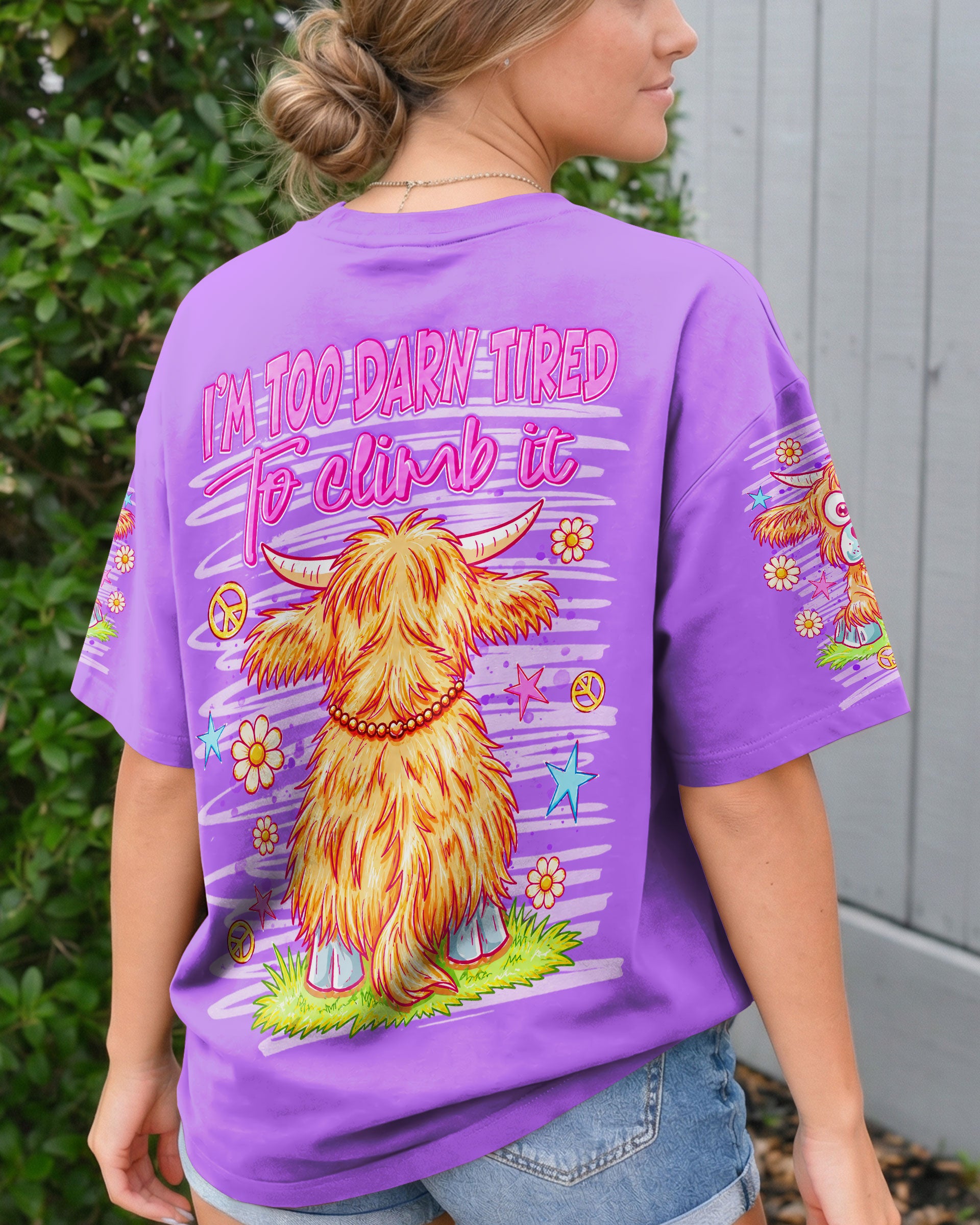 I WILL NEVER BE OVER THE HILL COW ALL OVER PRINT  - TLNT0605264