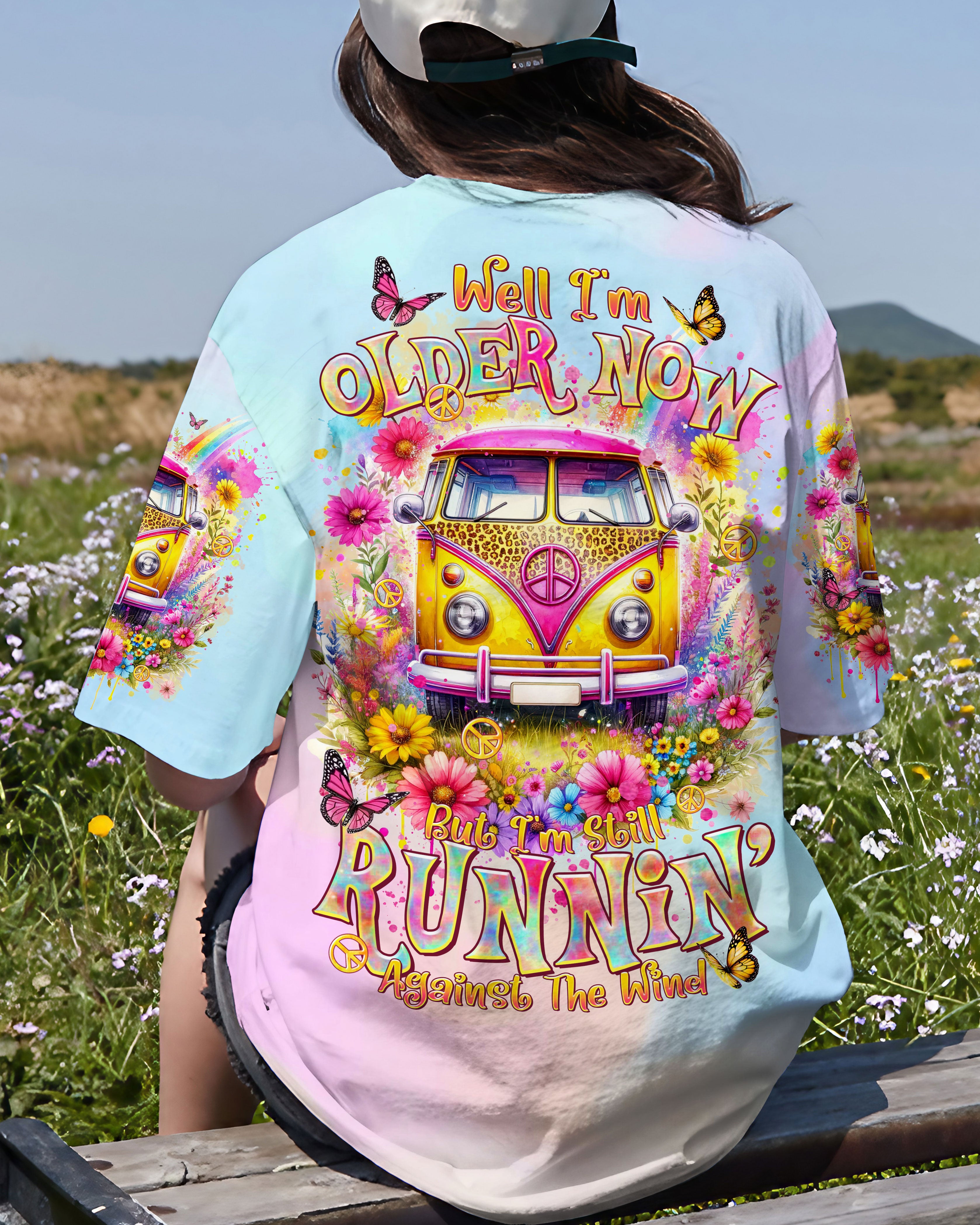 RUNNING AGAINST THE WIND SUNFLOWER TIE DYE ALL OVER PRINT - TLTR2201241