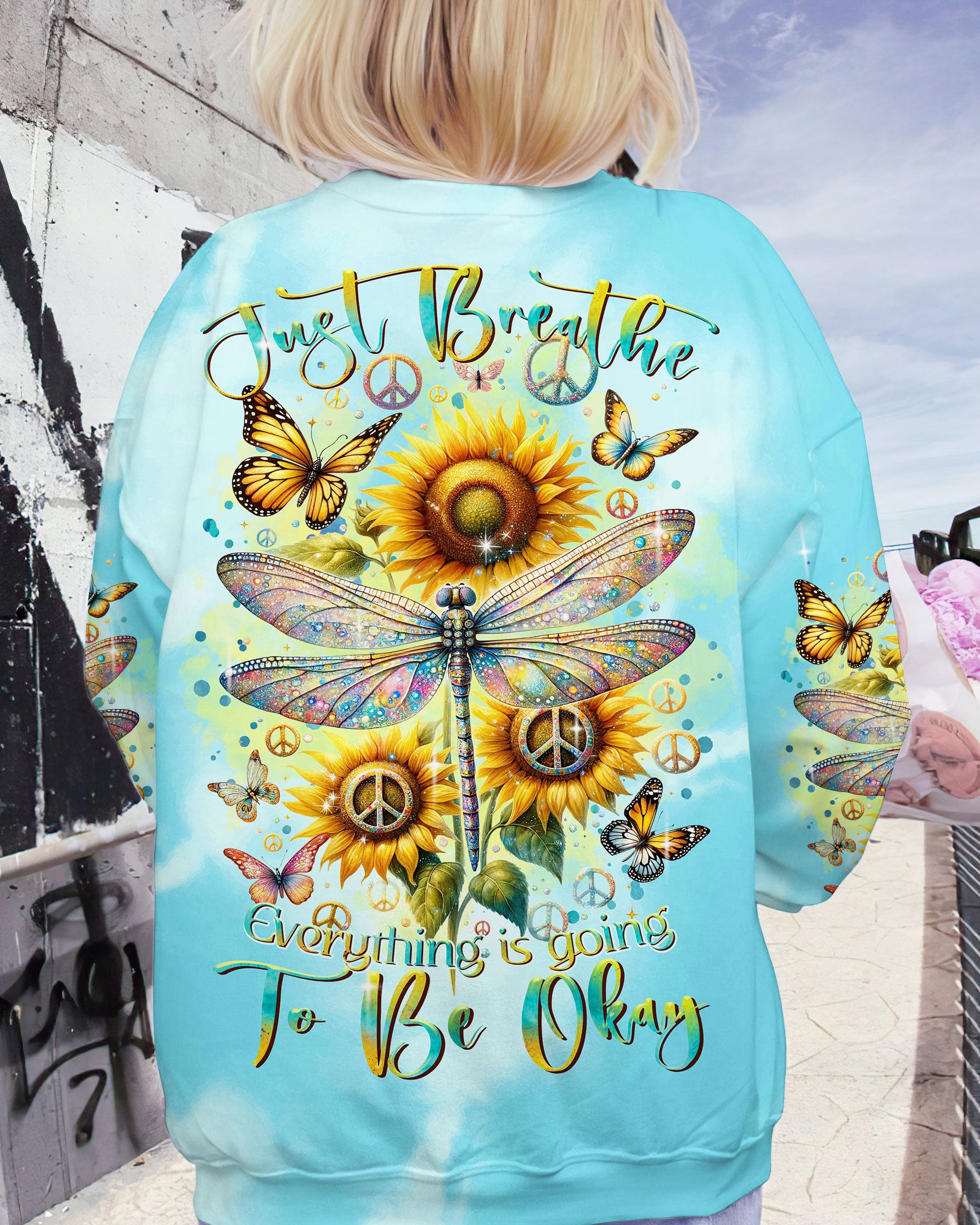 JUST BREATHE DRAGONFLY ALL OVER PRINT - TLTR2110233