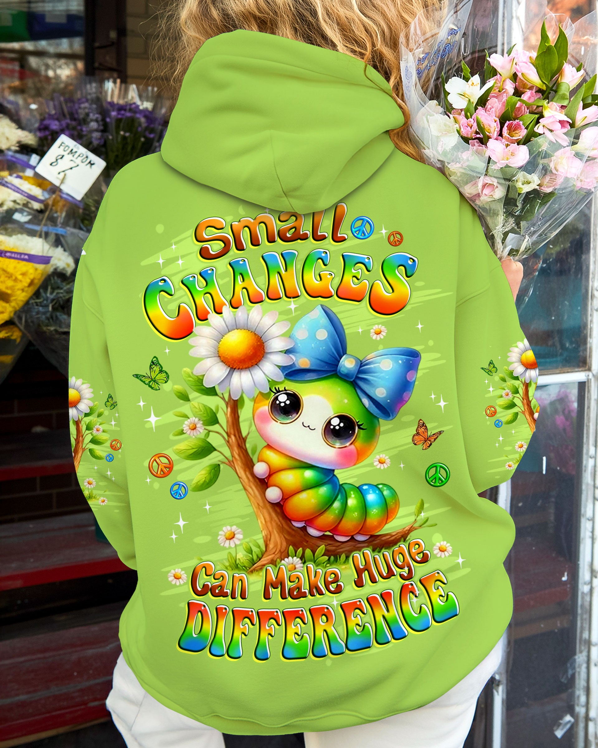 SMALL CHANGES CAN MAKE HUGE DIFFERENCE ALL OVER PRINT - YHLT0909253