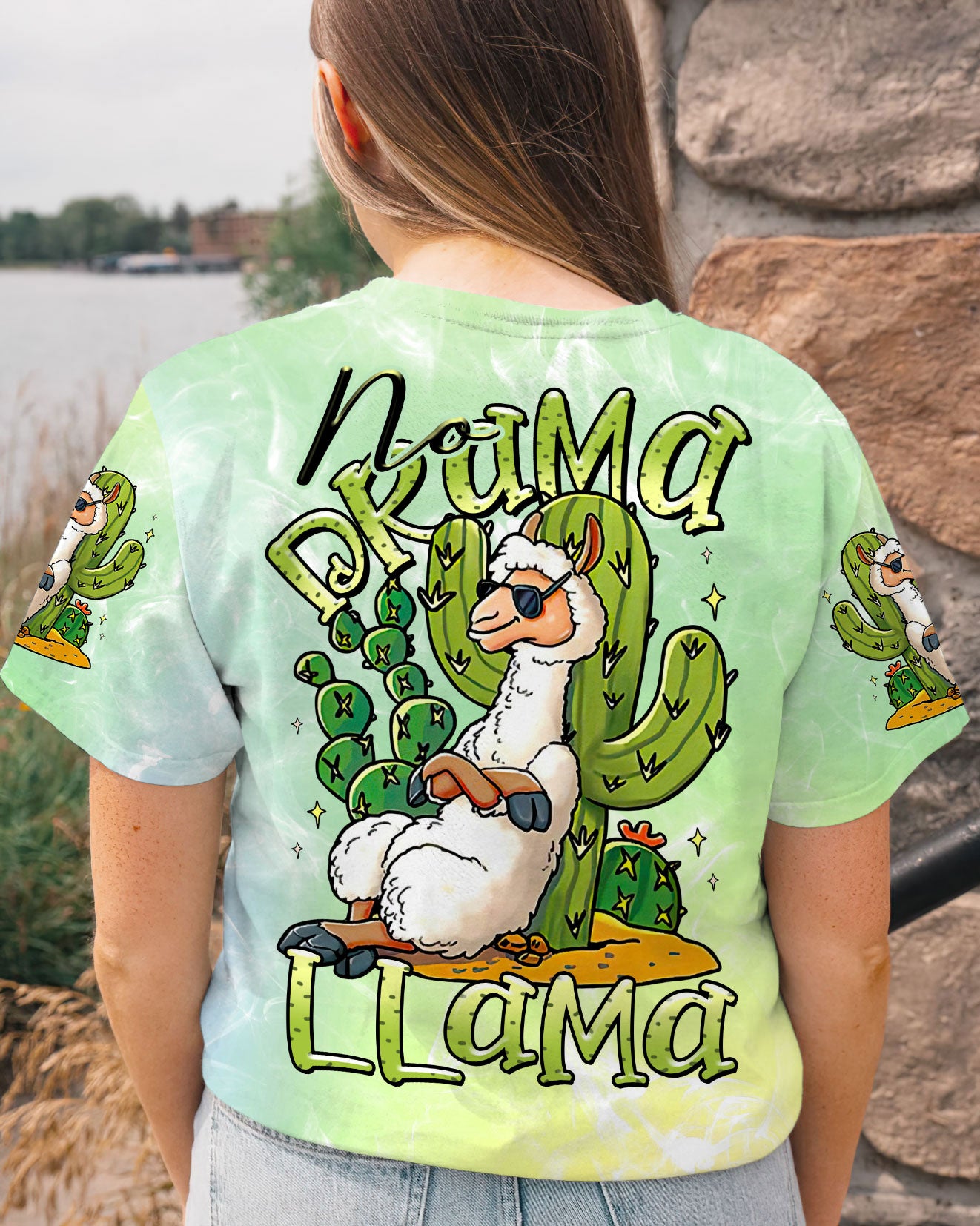 NO DRAMA LLAMA ALL OVER PRINT - TLTR0307231
