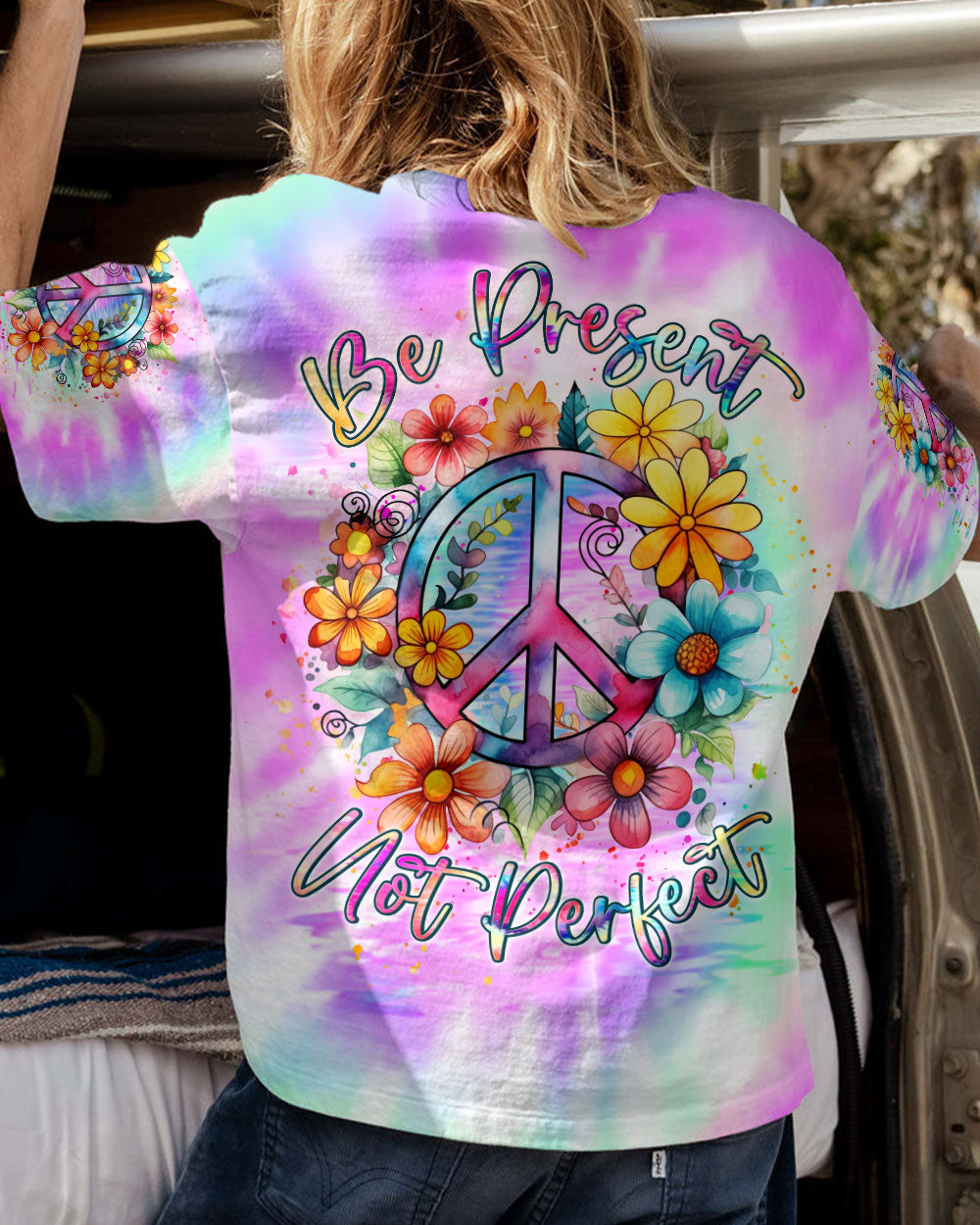 BE PRESENT NOT PERFECT ALL OVER PRINT - YHLN1107233