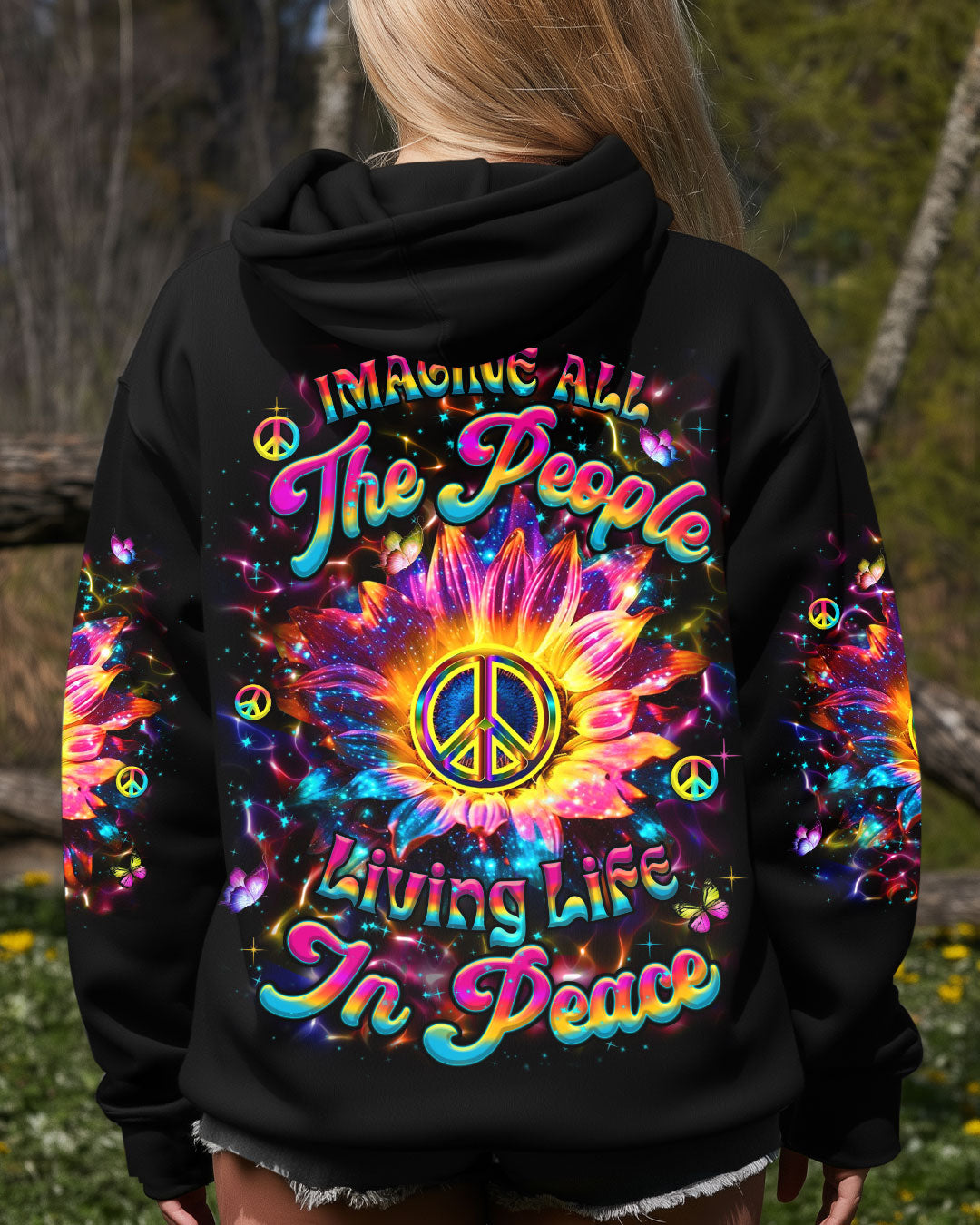 IMAGINE ALL THE PEOPLE LIVING LIFE IN PEACE ALL OVER PRINT - YHHN2110253