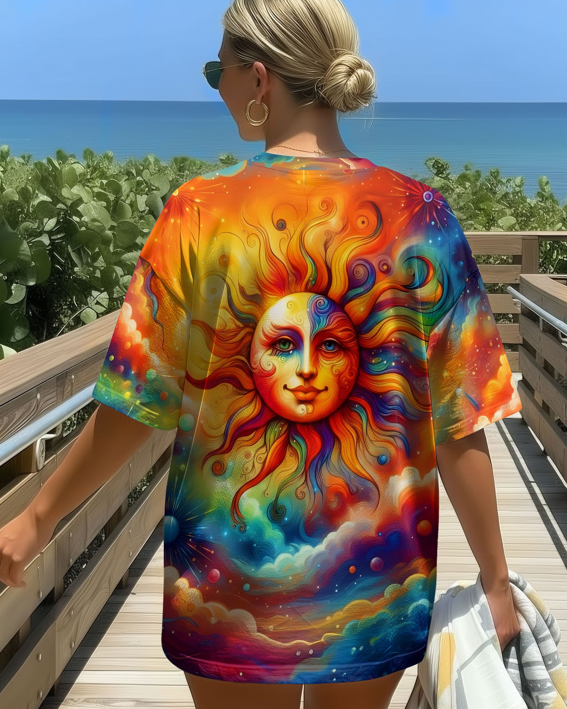 HIPPIE SUN COLORFUL  ALL OVER PRINT - TLTW2911251