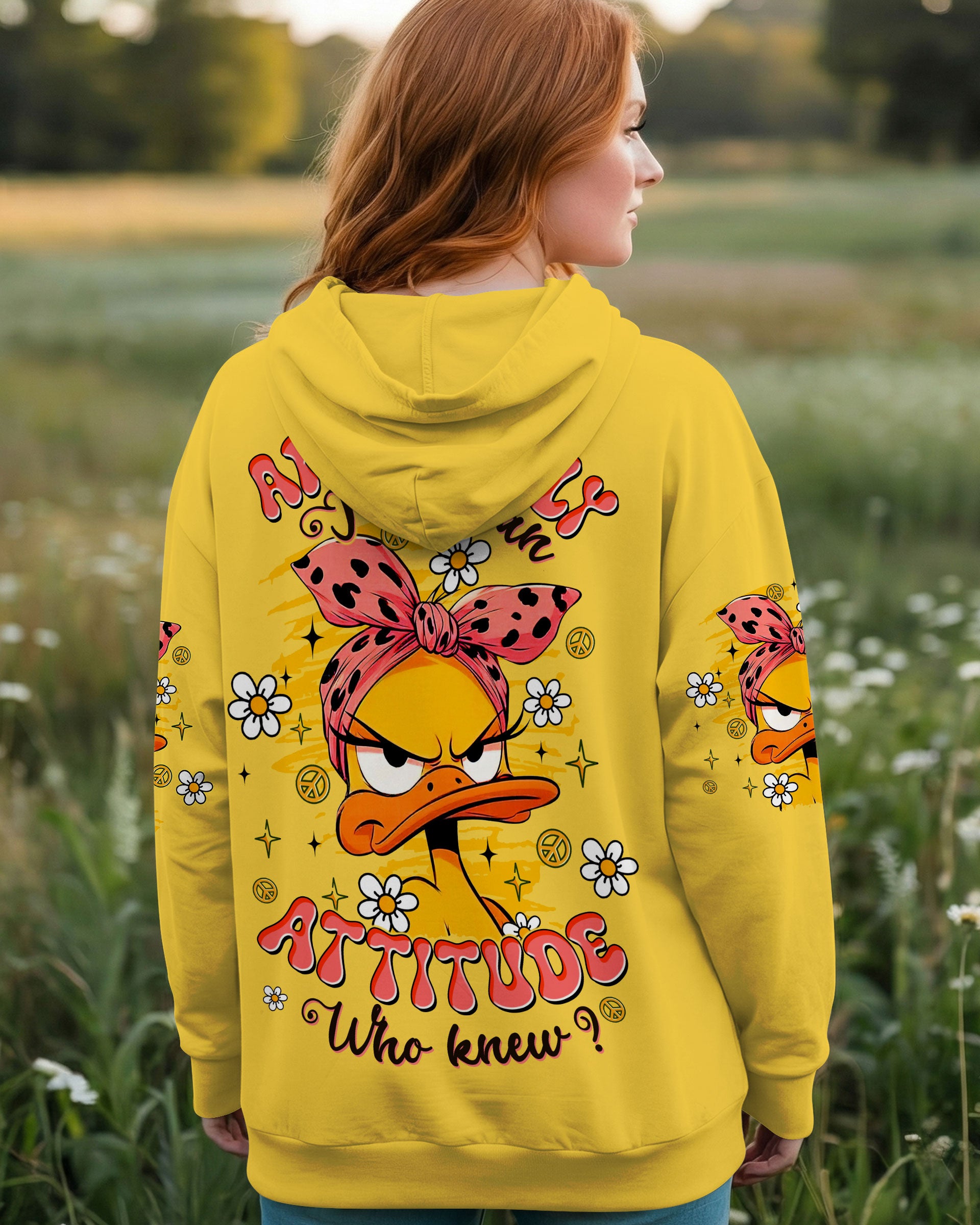 APPARENTLY I HAVE AN ATTITUDE WHO KNEW DUCK ALL OVER PRINT - TLTW0403261