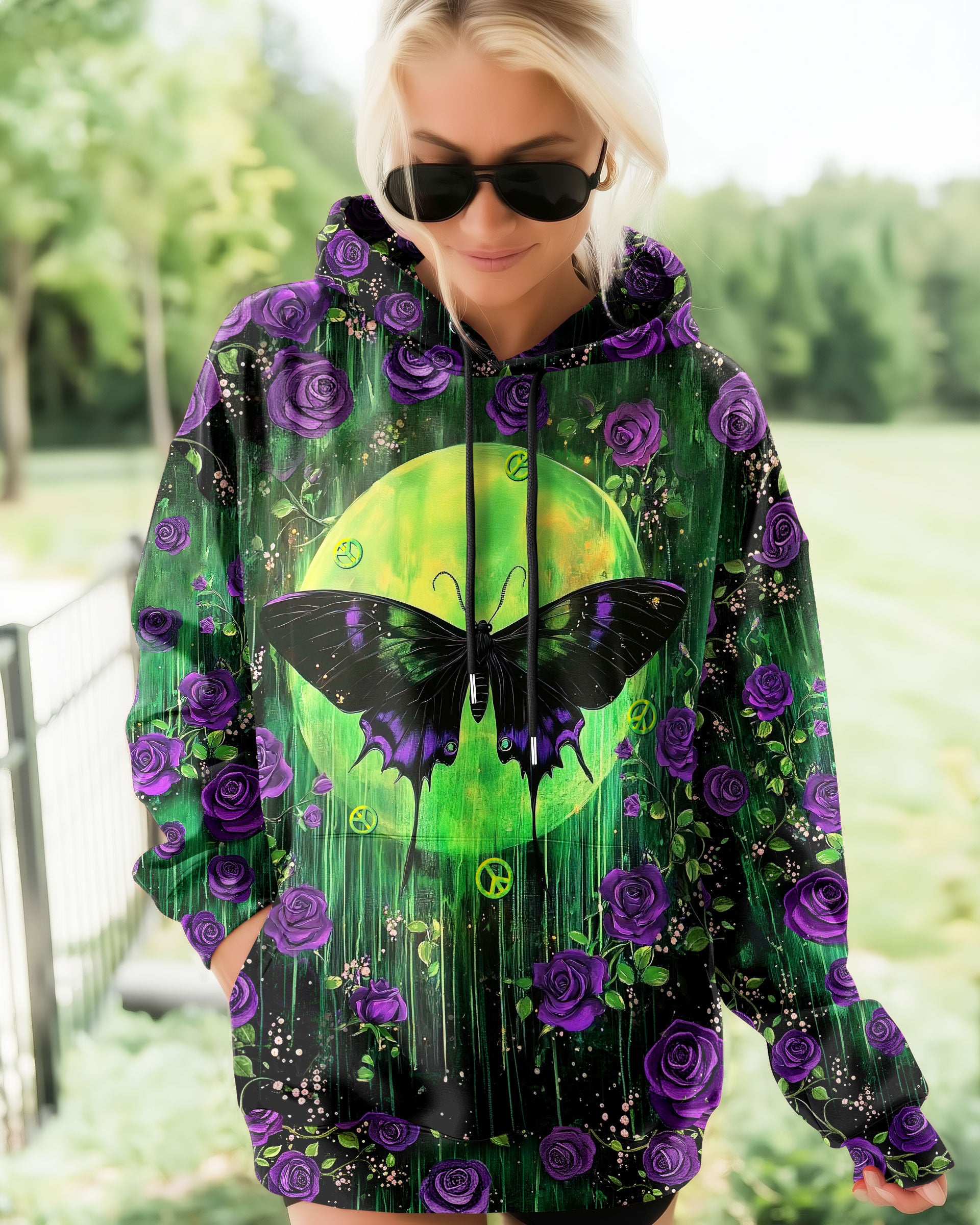 HELLO DARKNESS MY OLD FRIEND BUTTERFLY MOON ALL OVER PRINT - TLNT2011253