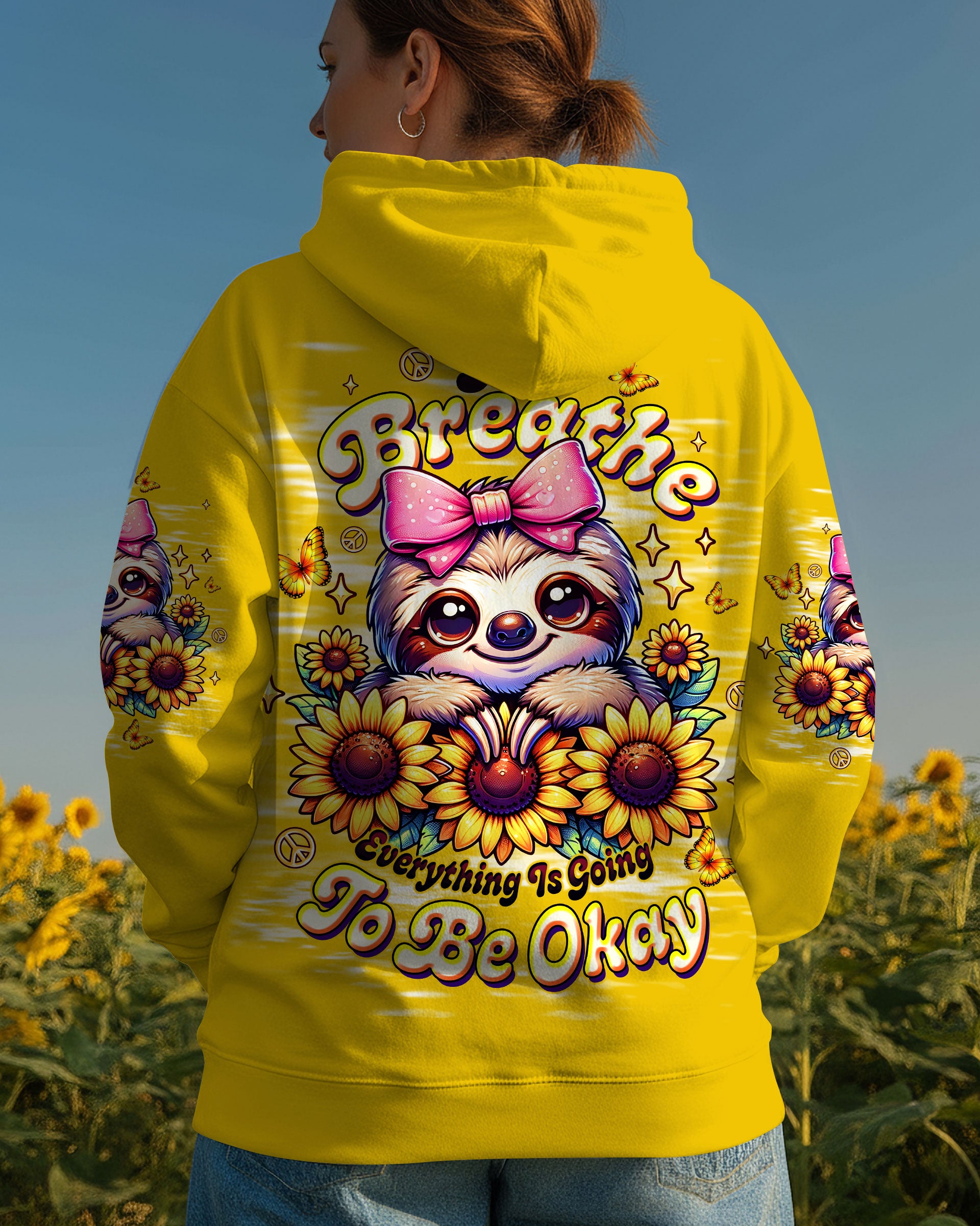 JUST BREATHE SLOTH ALL OVER PRINT - TLTW0111251