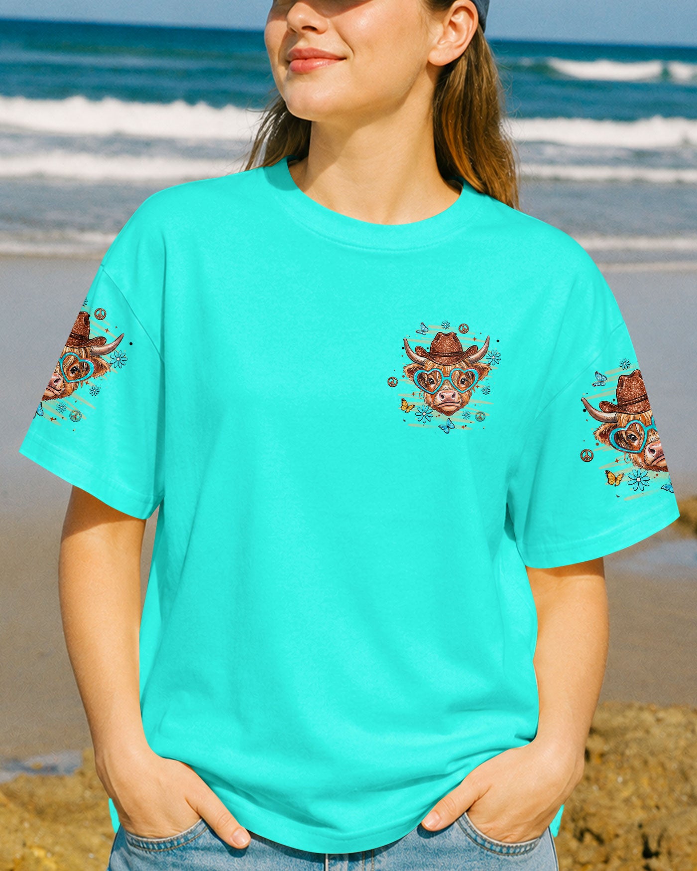 HOWDY HIGHLAND COW ALL OVER PRINT - TLHN1407262