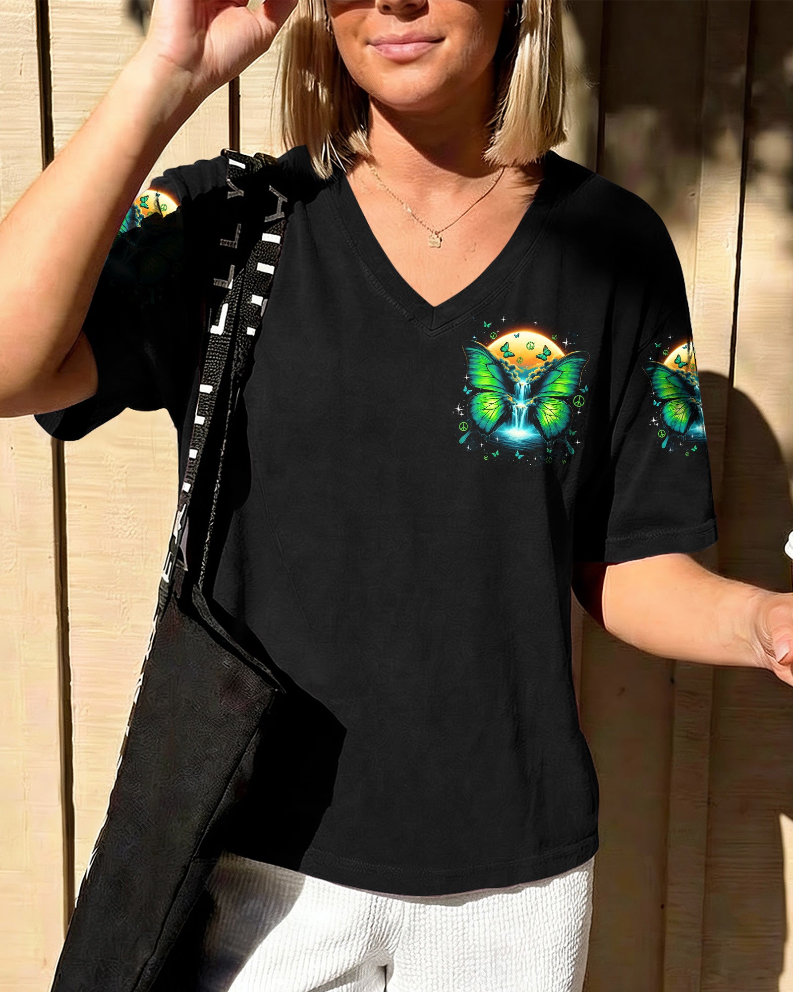 NEVER HIDE YOUR WINGS BUTTERFLY ALL OVER PRINT - TYQY0902262
