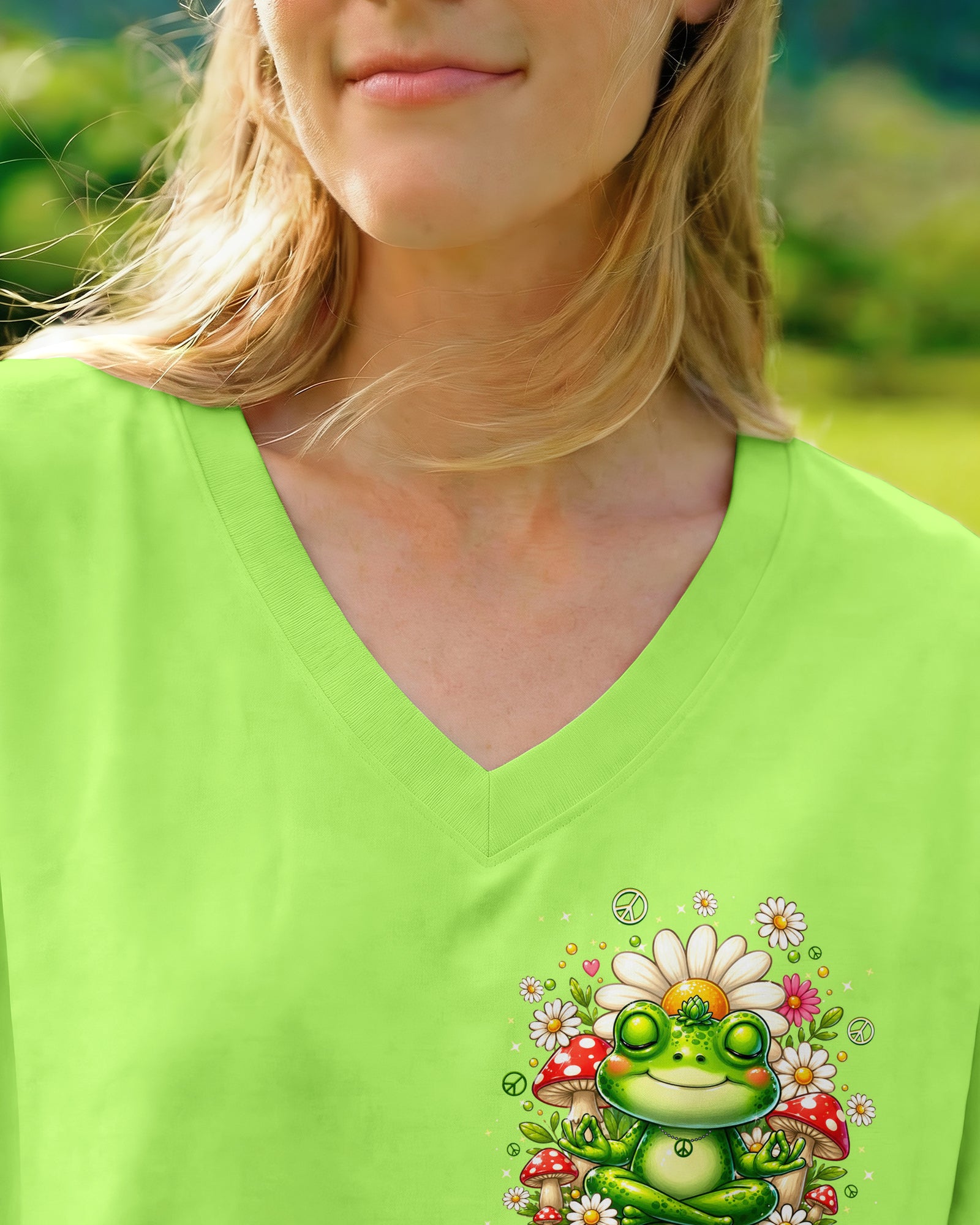 DON'T BE STRESSIN' FROG ALL OVER PRINT - TLTW1307263