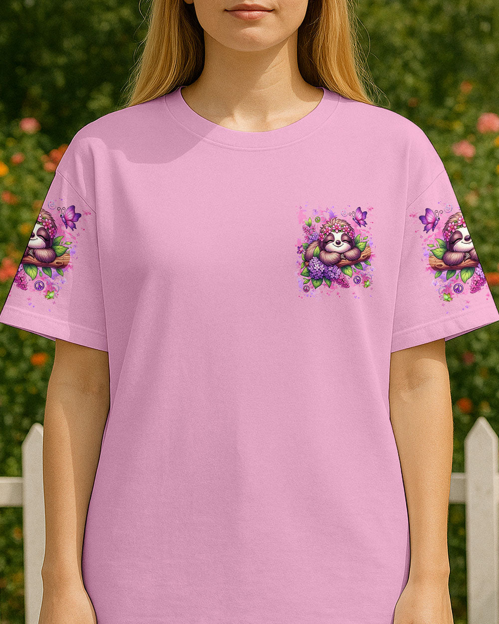 JUST BREATHE SLOTH ALL OVER PRINT - YHLN1508252
