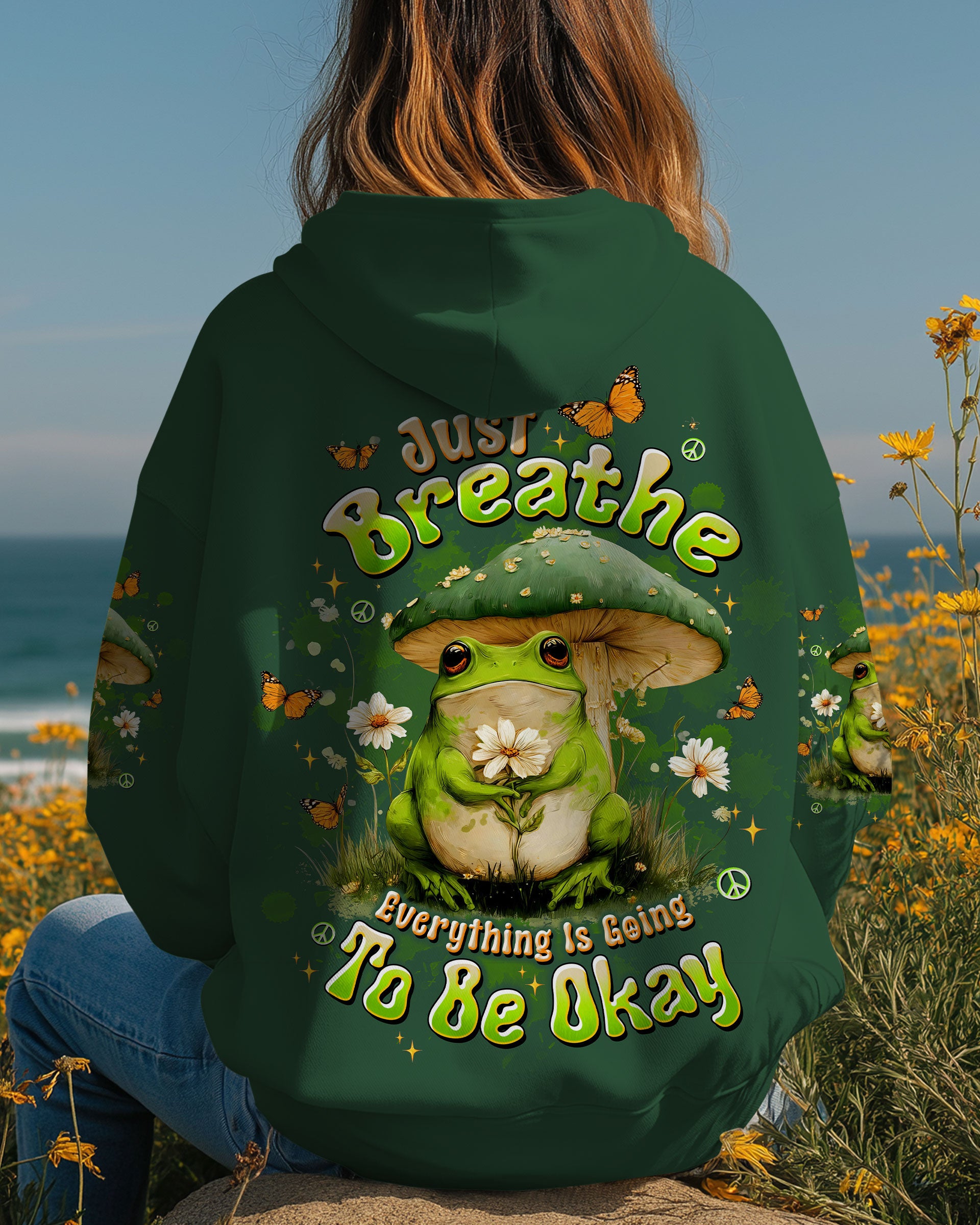 JUST BREATHE FROG  ALL OVER PRINT - TLTW2810252