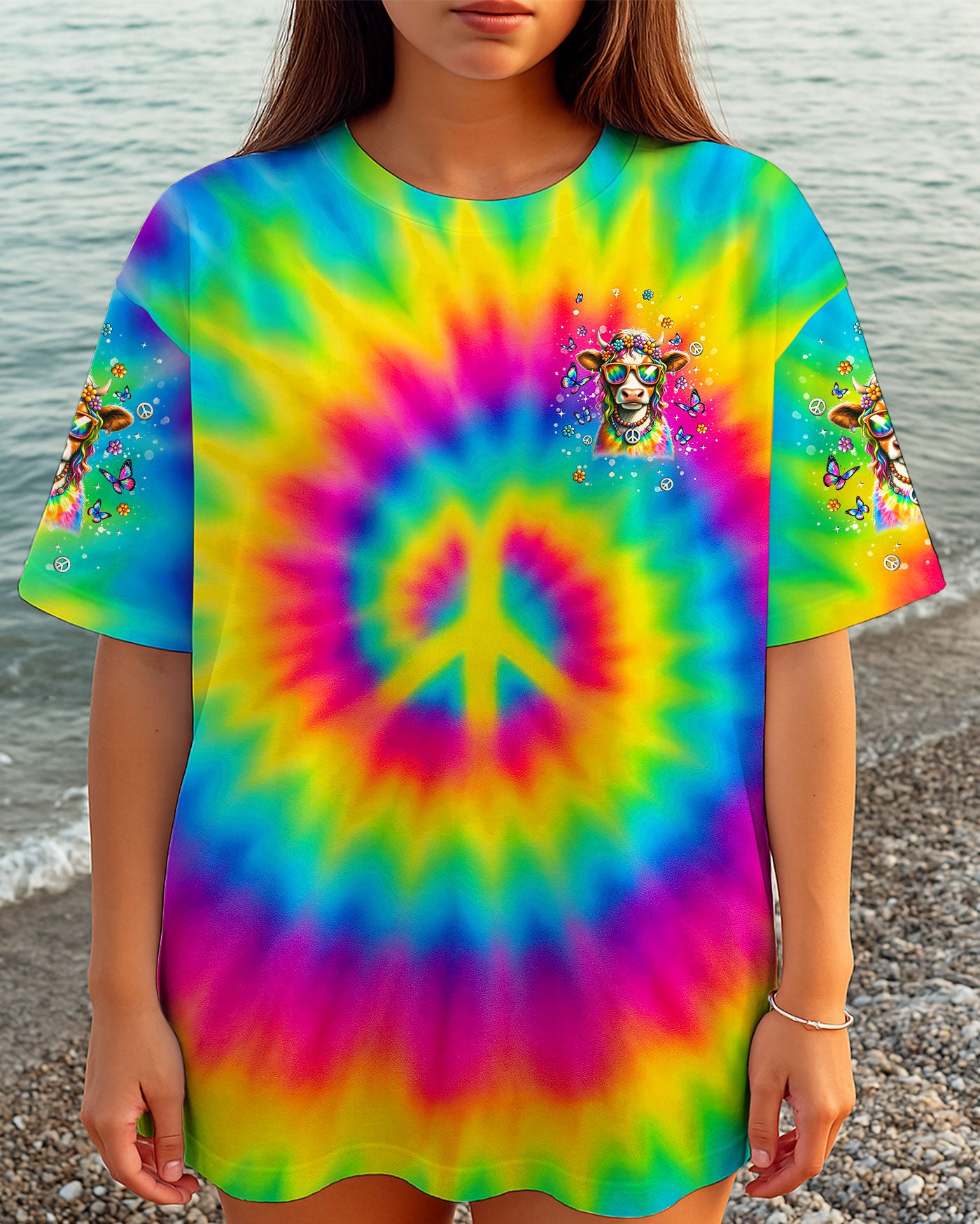 THE REBEL IN ME WILL NEVER DIE COW TIE DYE ALL OVER PRINT - TLNT1107252