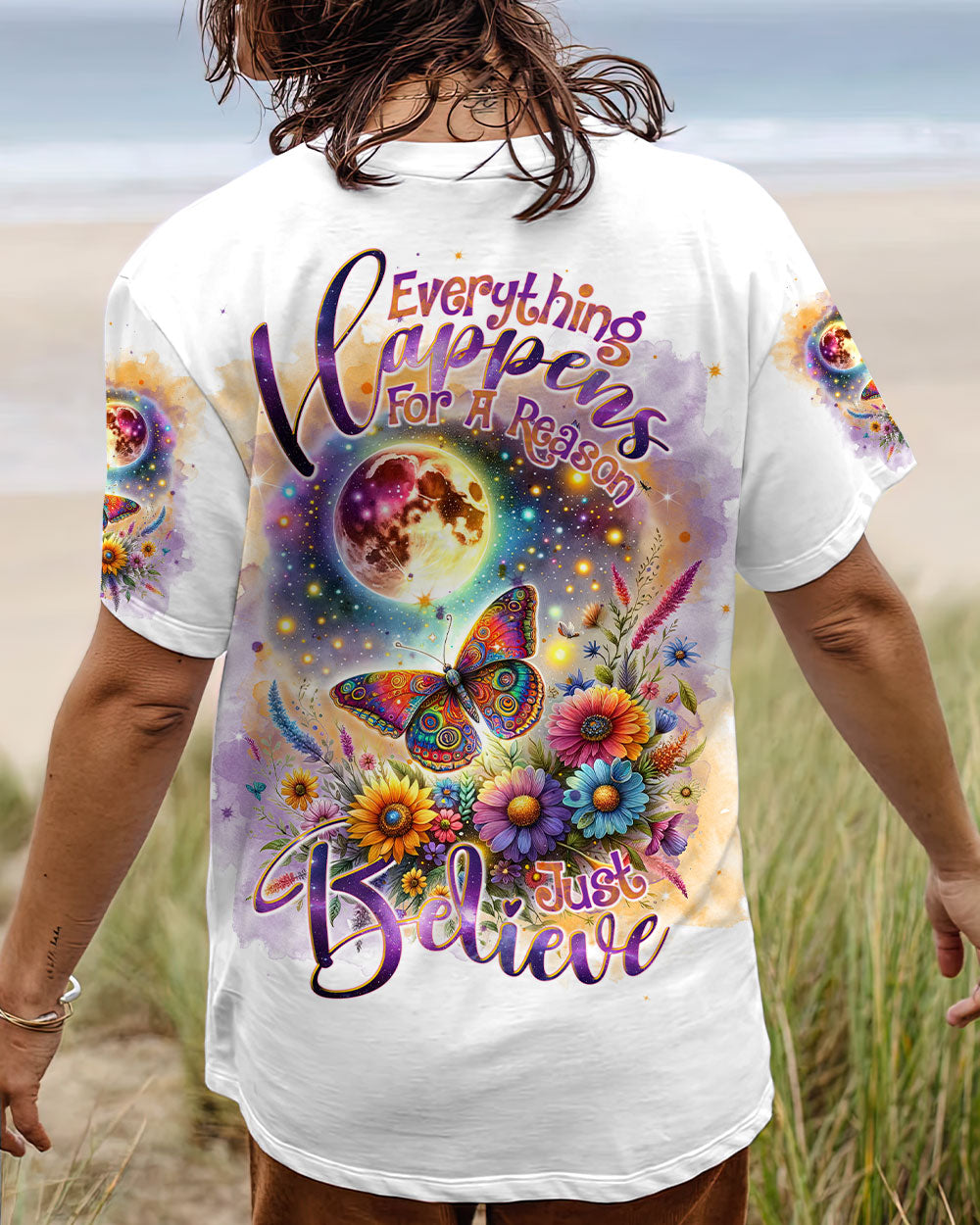 JUST BELIEVE BUTTERFLY ALL OVER PRINT - TLNT3110233
