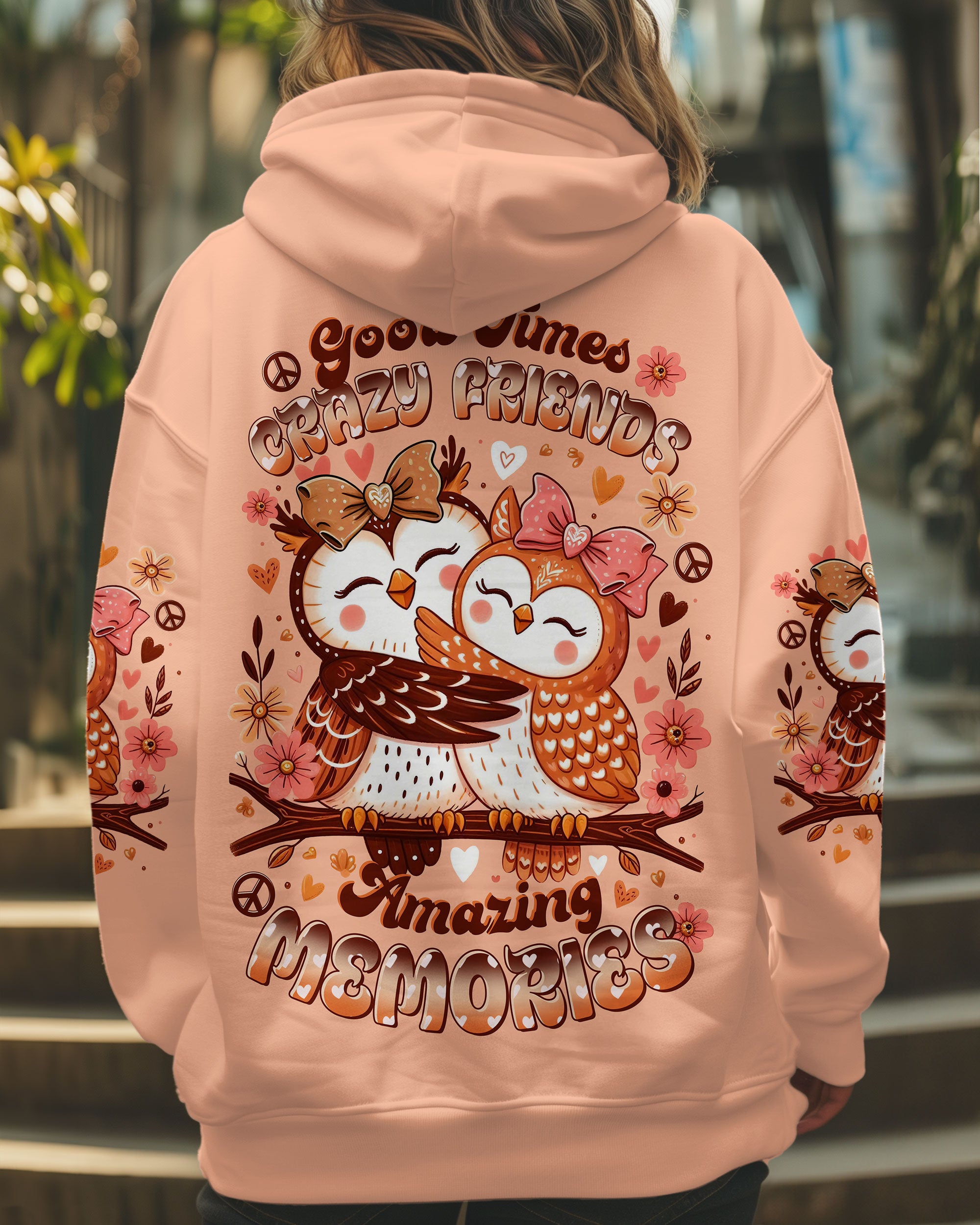 GOOD TIMES CRAZY FRIEND OWL ALL OVER PRINT -  TLTR2606252
