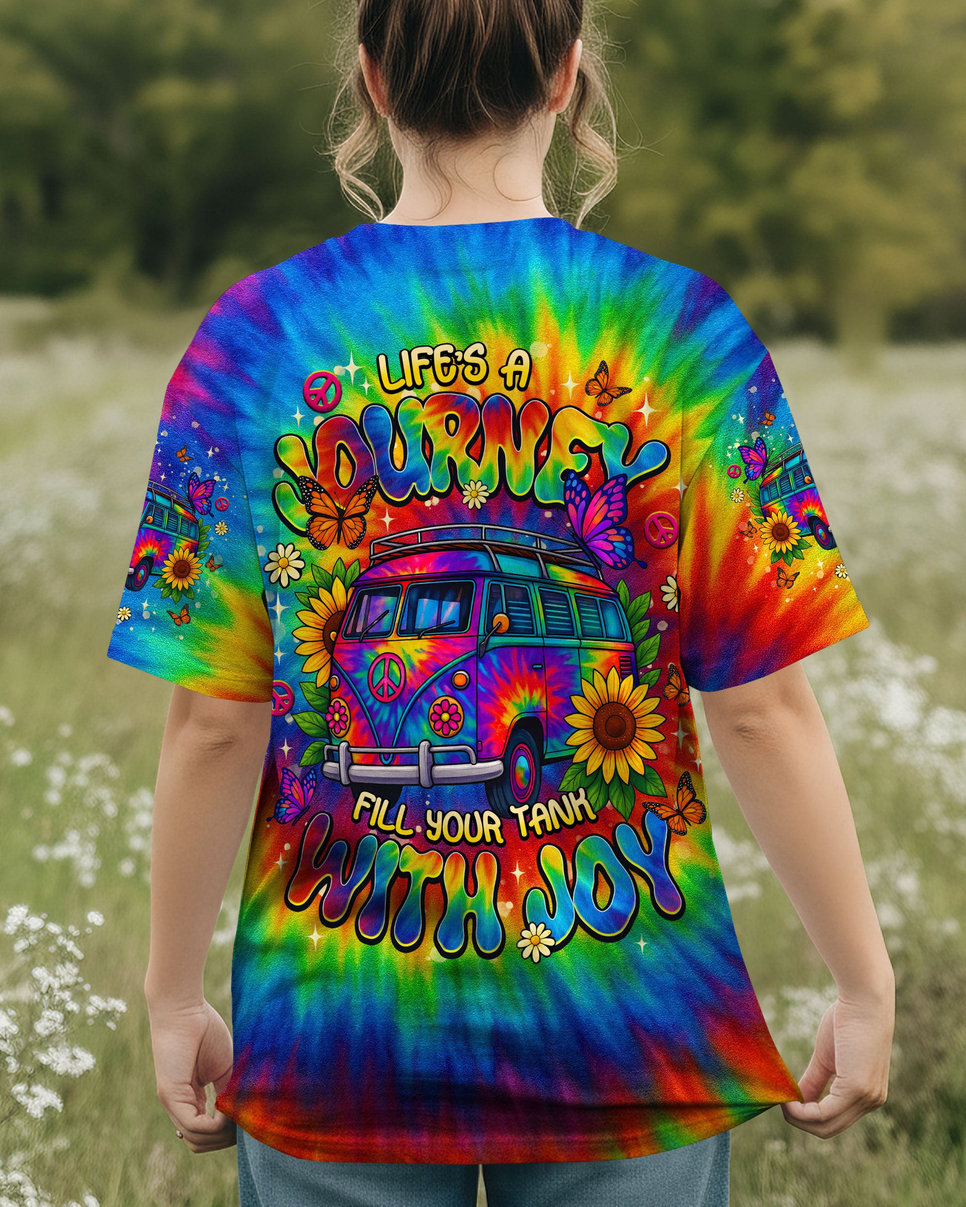 LIFE'S A JOURNEY BUS TIE DYE ALL OVER PRINT - TLNT2811251