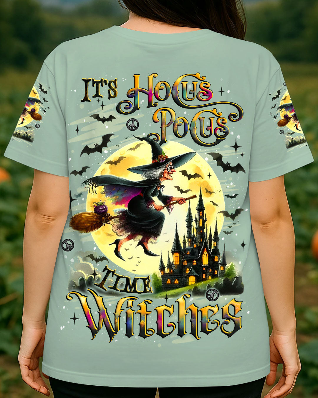 IT'S HOCUS POCUS TIME WITCHES HALLOWEEN ALL OVER PRINT - YHLT1609252