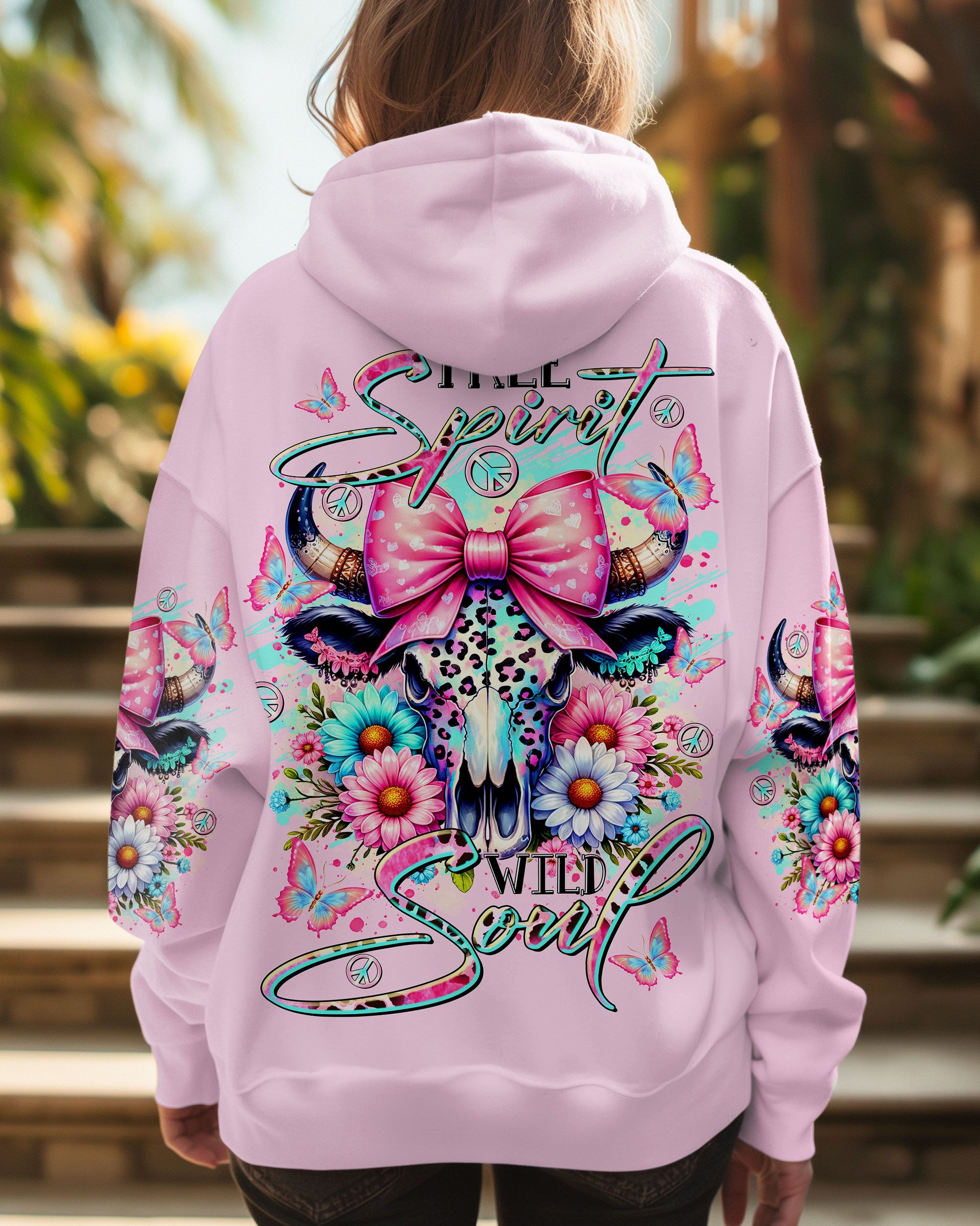 FREE SPIRIT WILD SOUL COW ALL OVER PRINT - TLTR2009243