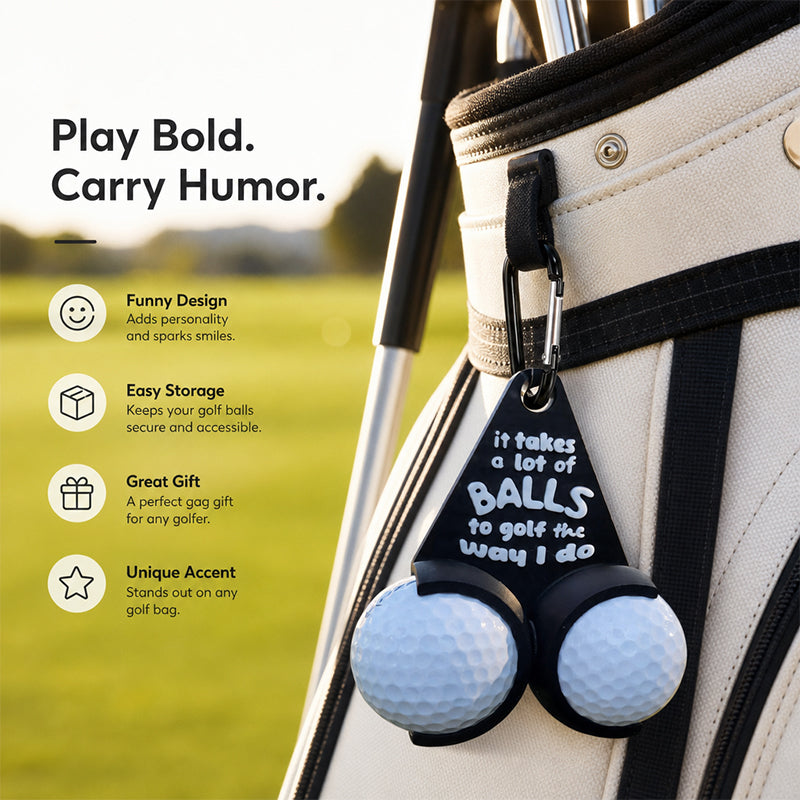 Hand-Painted Resin Golf Ball Holder