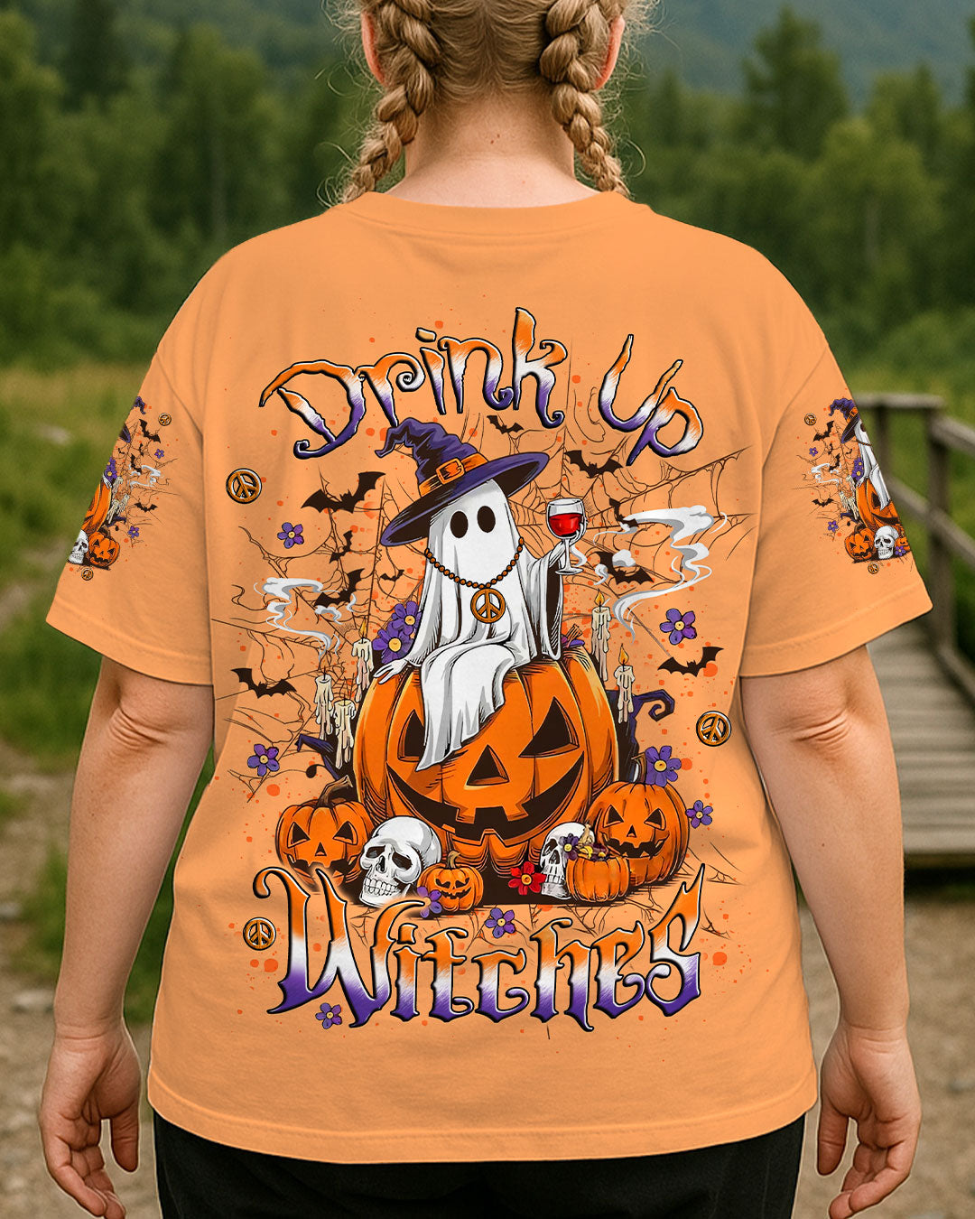 DRINK UP WITCHES HALLOWEEN BOO ALL OVER PRINT - YHLT1507252