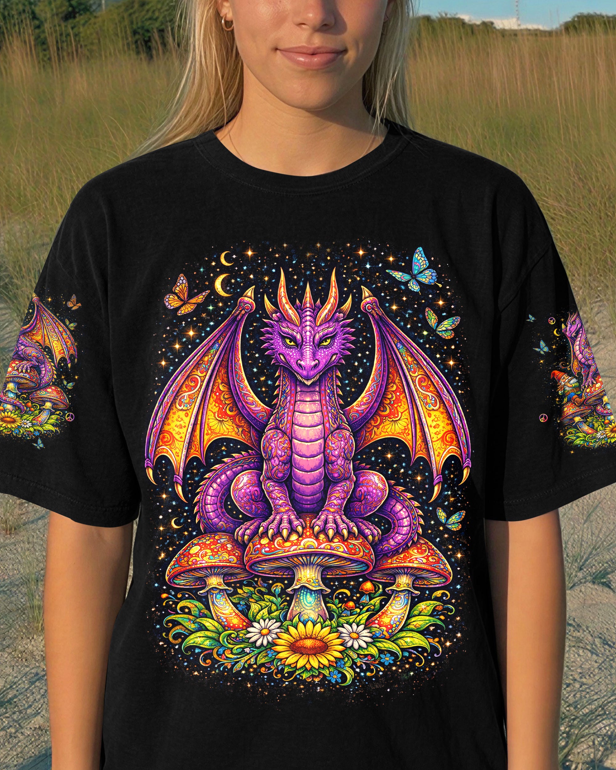 SPIRIT OF A DRAGON  MUSHROOM ALL OVER PRINT  - TLHN1304262