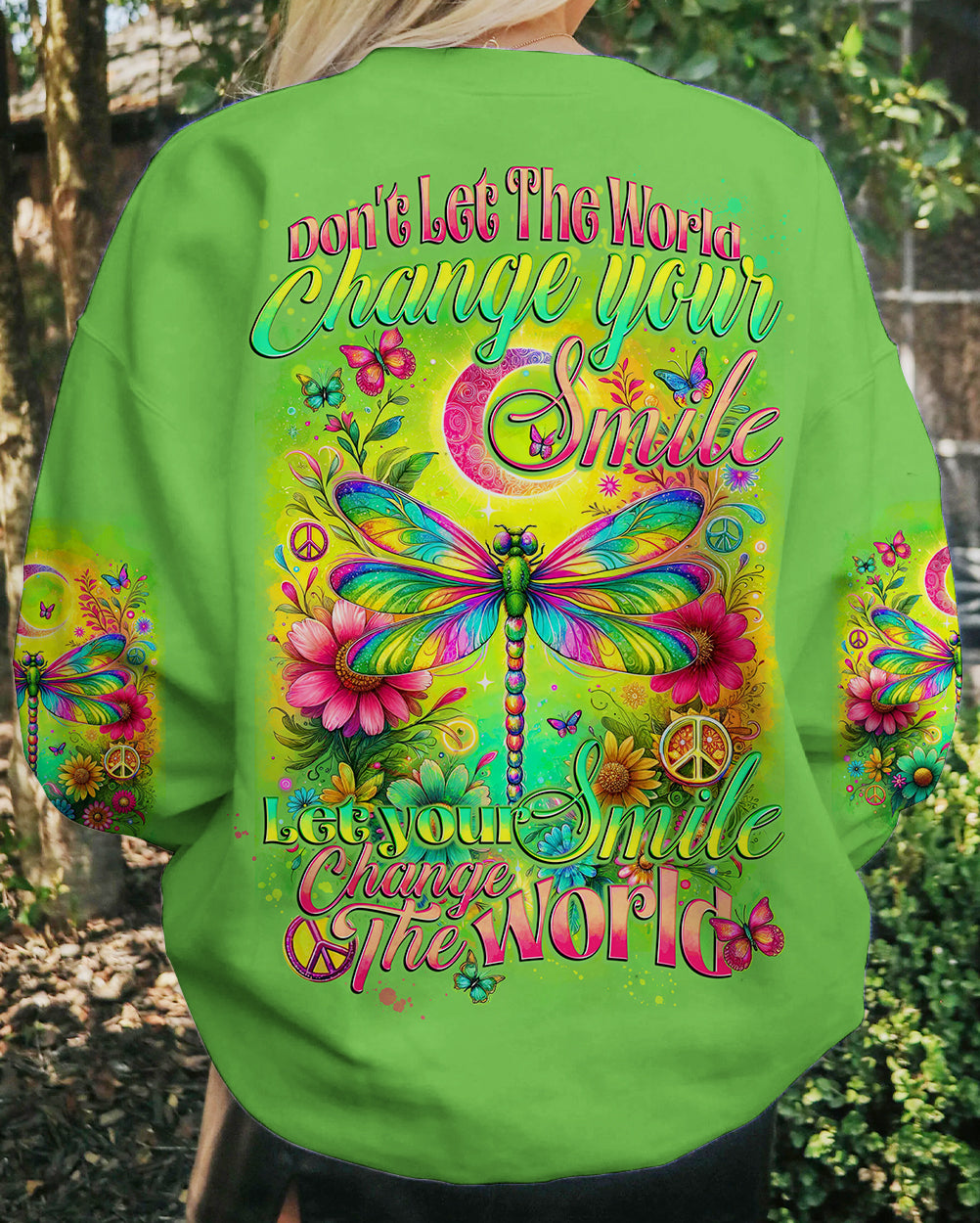 LET YOUR SMILE CHANGE THE WORLD DRAGONFLY ALL OVER PRINT - TYTD2712233