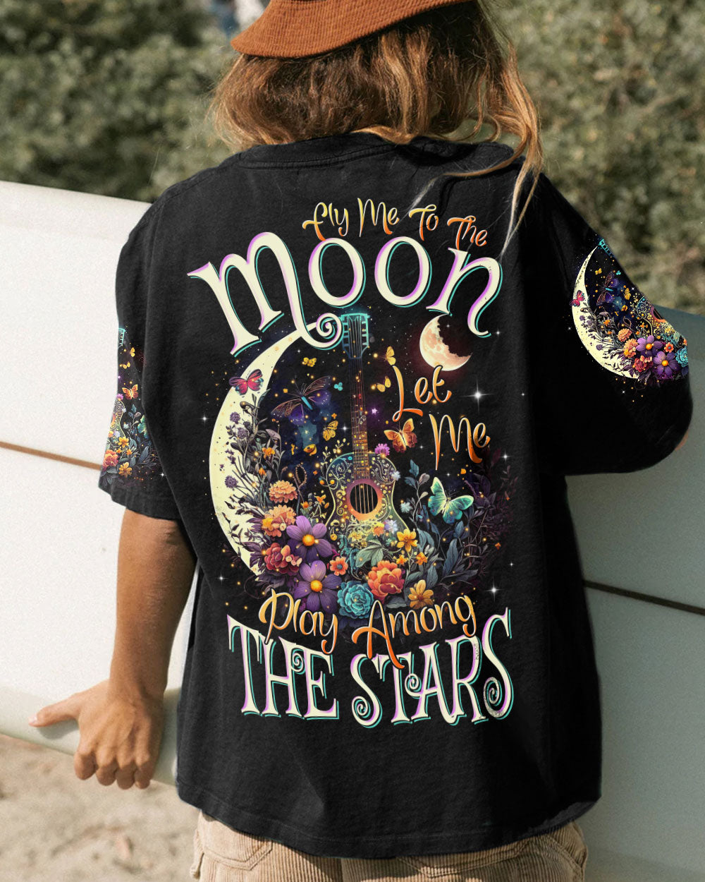 FLY ME TO THE MOON GUITAR ALL OVER PRINT - TLTR0405234