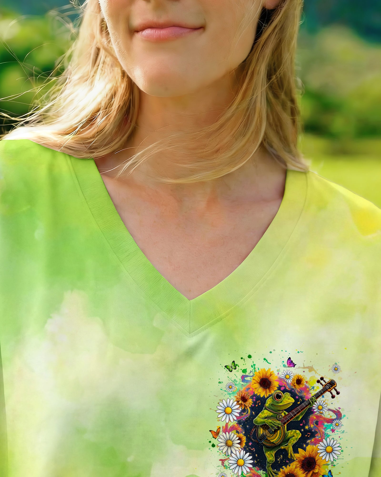 WHISPER WORDS OF WISDOM LET IT BE FROG ALL OVER PRINT - TYLN2606262