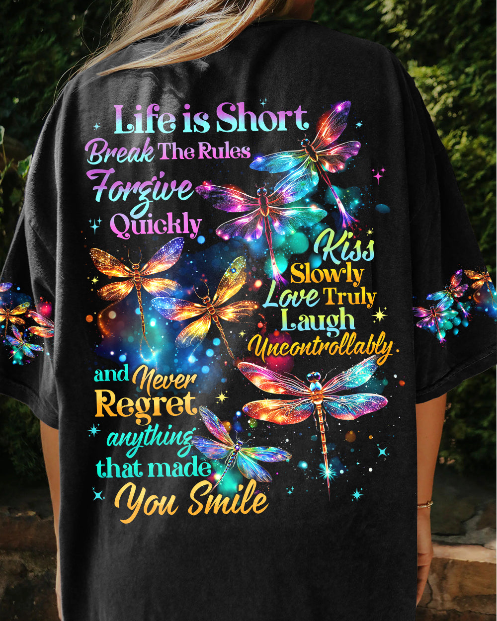 NEVER REGRET ANYTHING THAT MADE YOU SMILE ALL OVER PRINT - TYTD2301241