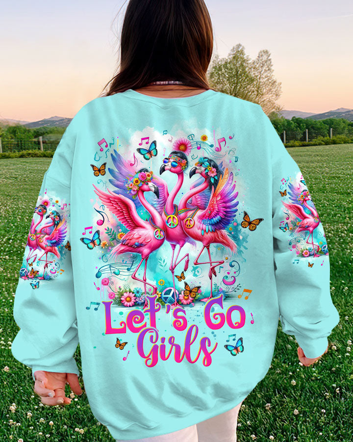 LET'S GO GIRLS FLAMINGO ALL OVER PRINT - TLTW1612232