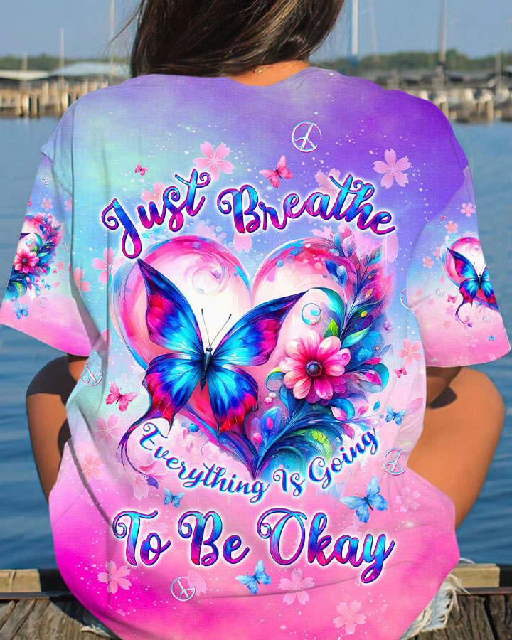 JUST BREATHE BUTTERFLY ALL OVER PRINT - TLTW3105245