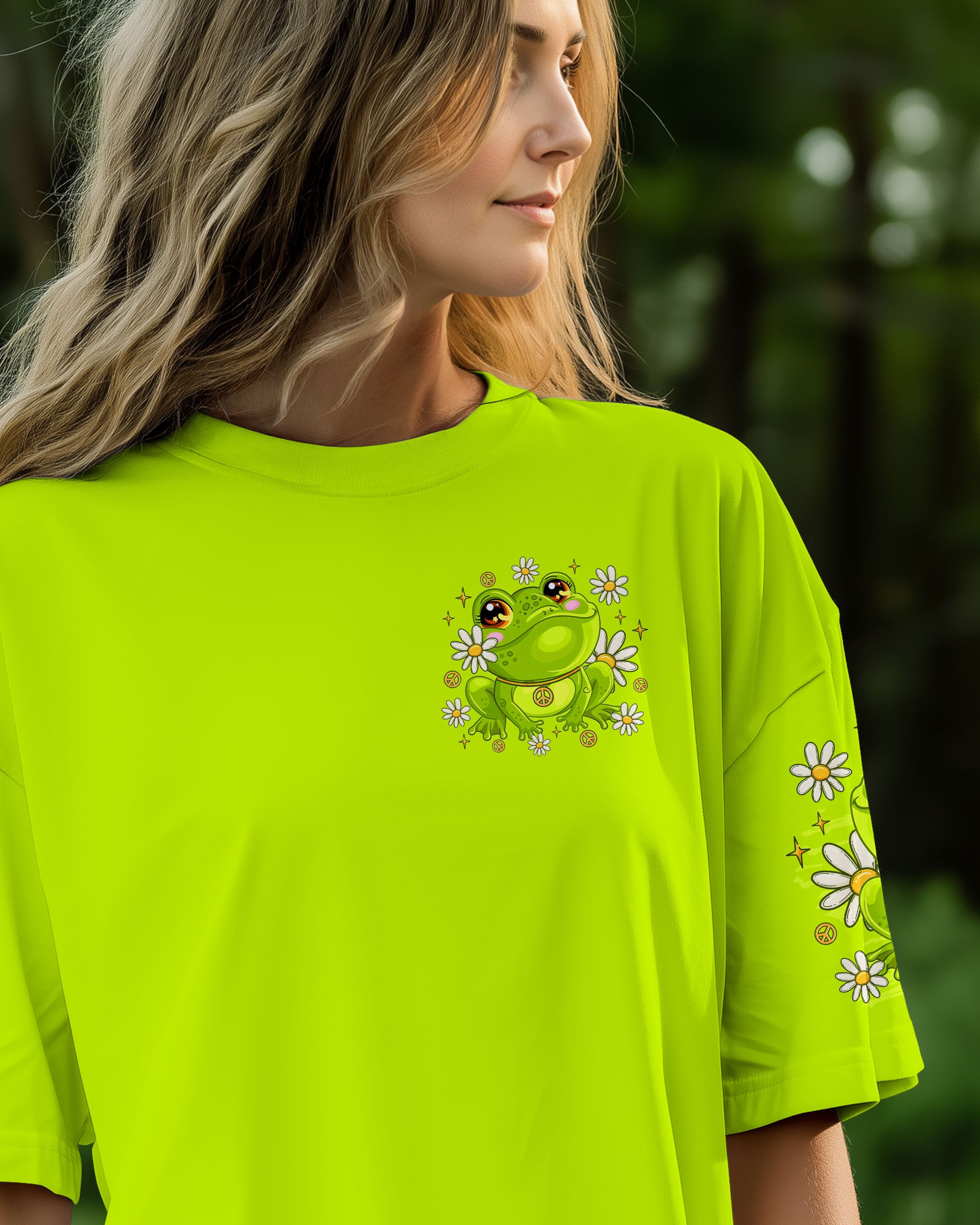 BE YOU THE WORLD WILL ADJUST FROG ALL OVER PRINT - TLTR1609251