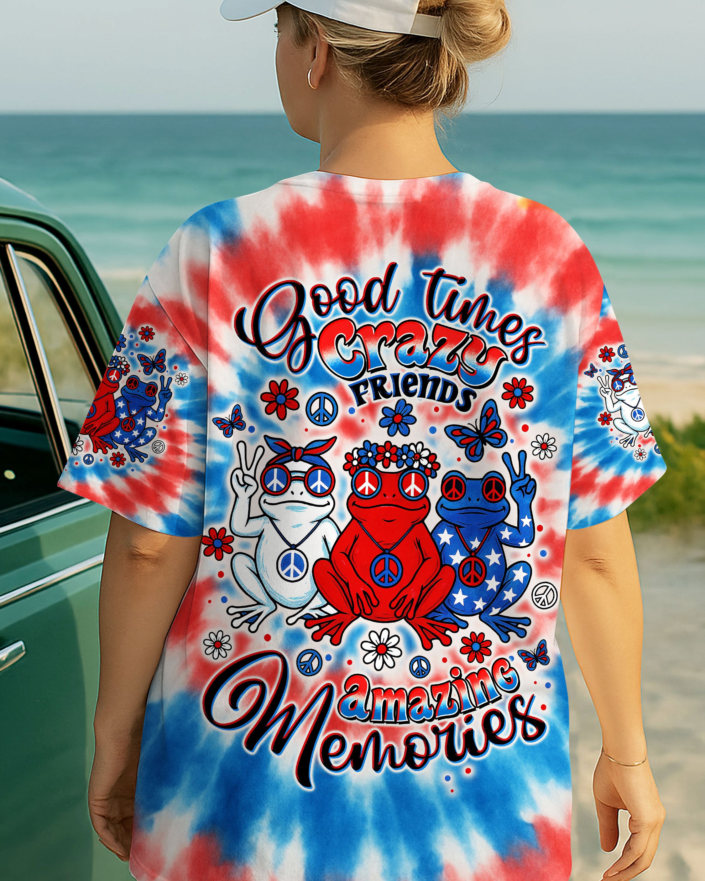 GOOD TIMES CRAZY FRIEND FROG ALL OVER PRINT - TLTW2305253