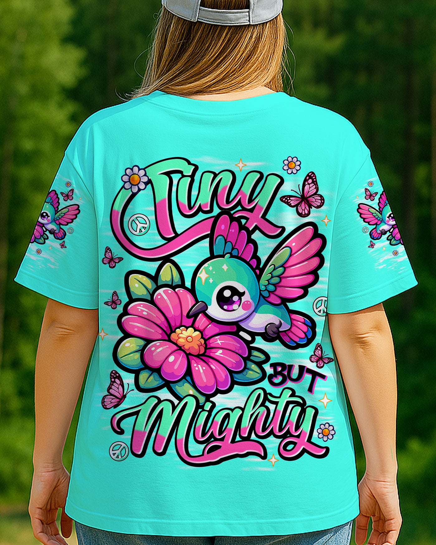 TINY BUT MIGHTY HUMMINGBIRD ALL OVER PRINT - TLNT1709253