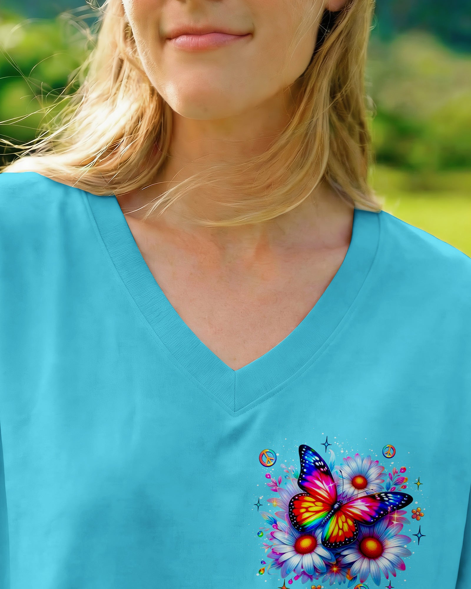 WHISPER WORDS OF WISDOM LET IT BE BUTTERFLY ALL OVER PRINT - YHLT2602262