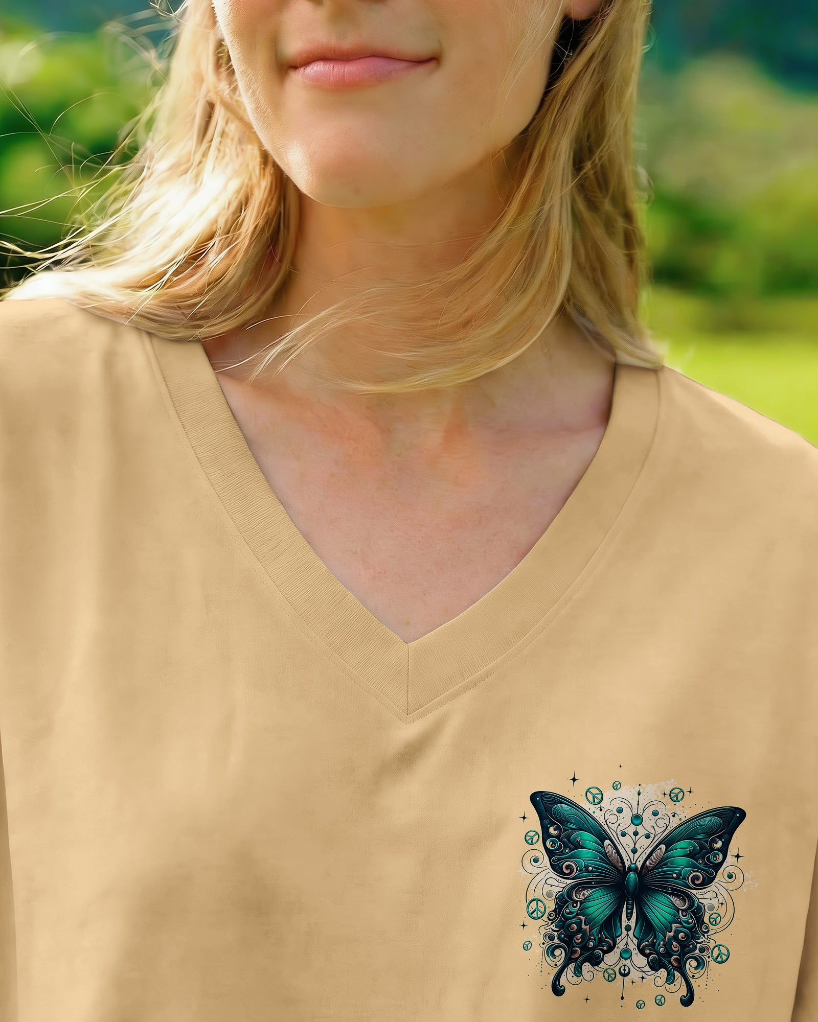 NEVER TOO LATE TO FIND YOUR WINGS BUTTERFLY ALL OVER PRINT - TYQY0902261