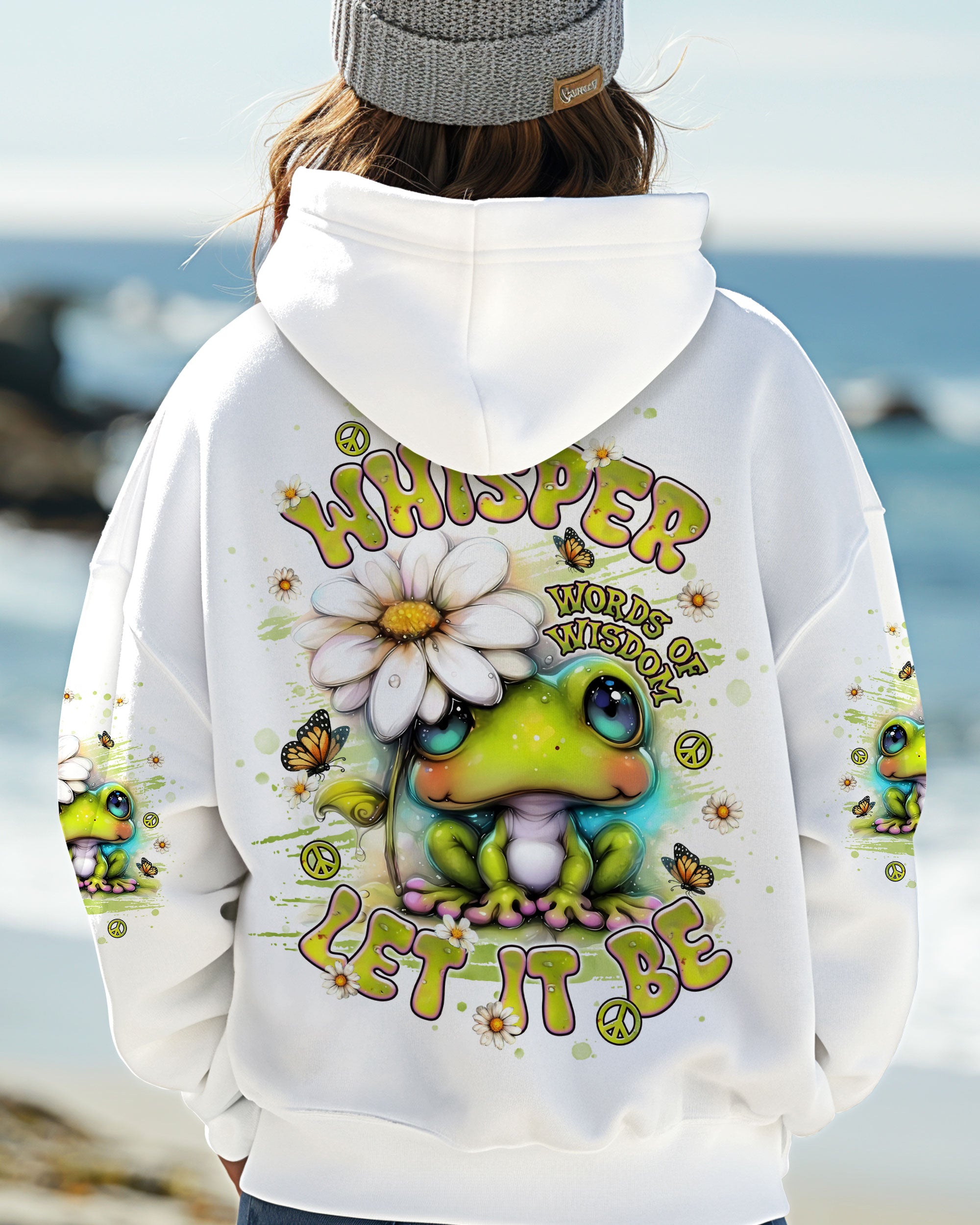 WHISPER WORDS OF WISDOM LET IT BE FROG ALL OVER PRINT  - TLNT1806253