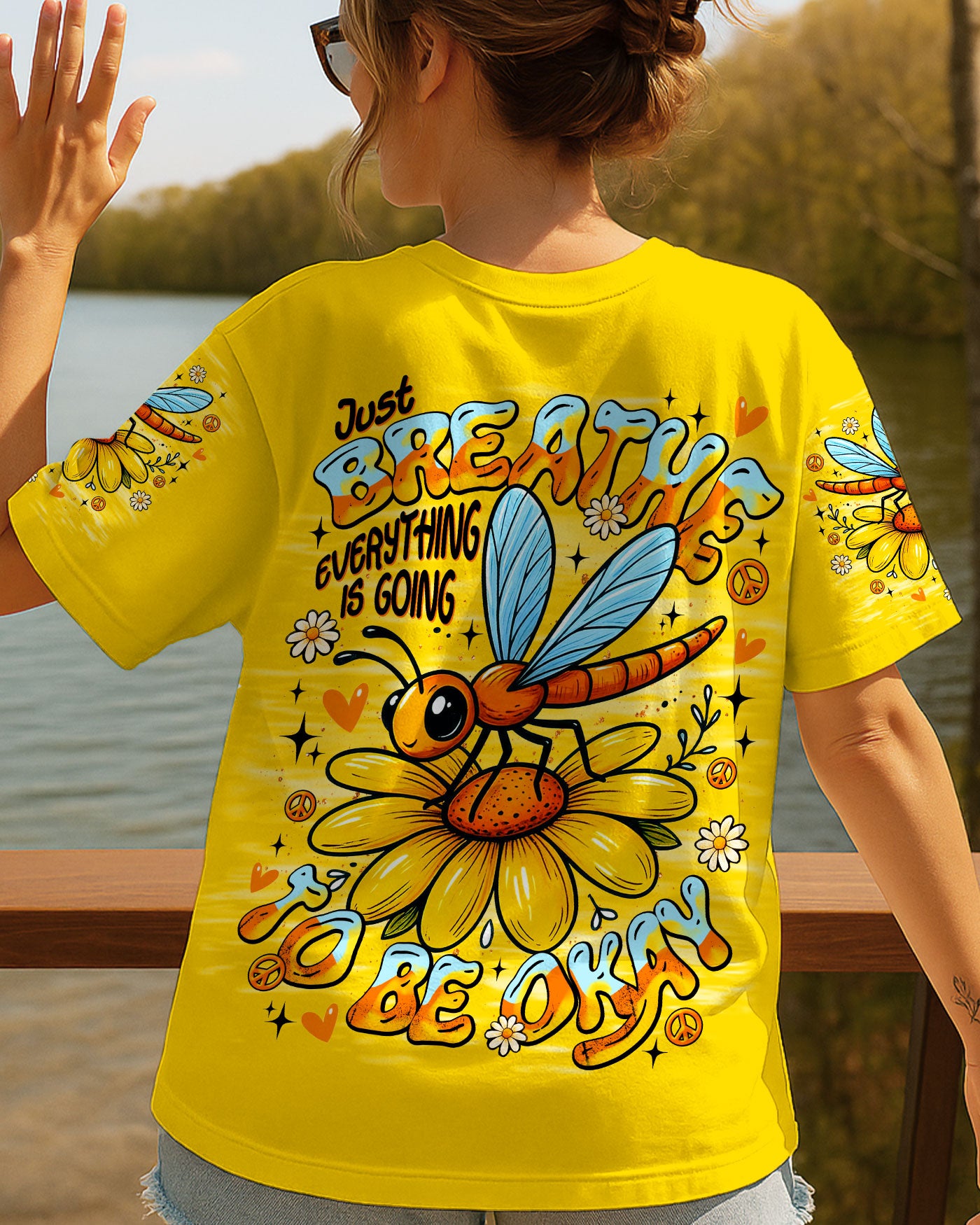 JUST BREATHE   DRAGONFLY ALL OVER PRINT - TLNT0810251