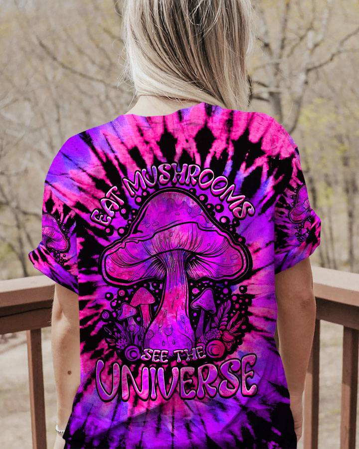 EAT MUSHROOMS SEE THE UNIVERSE TIE DYE ALL OVER PRINT - TLTW0208231